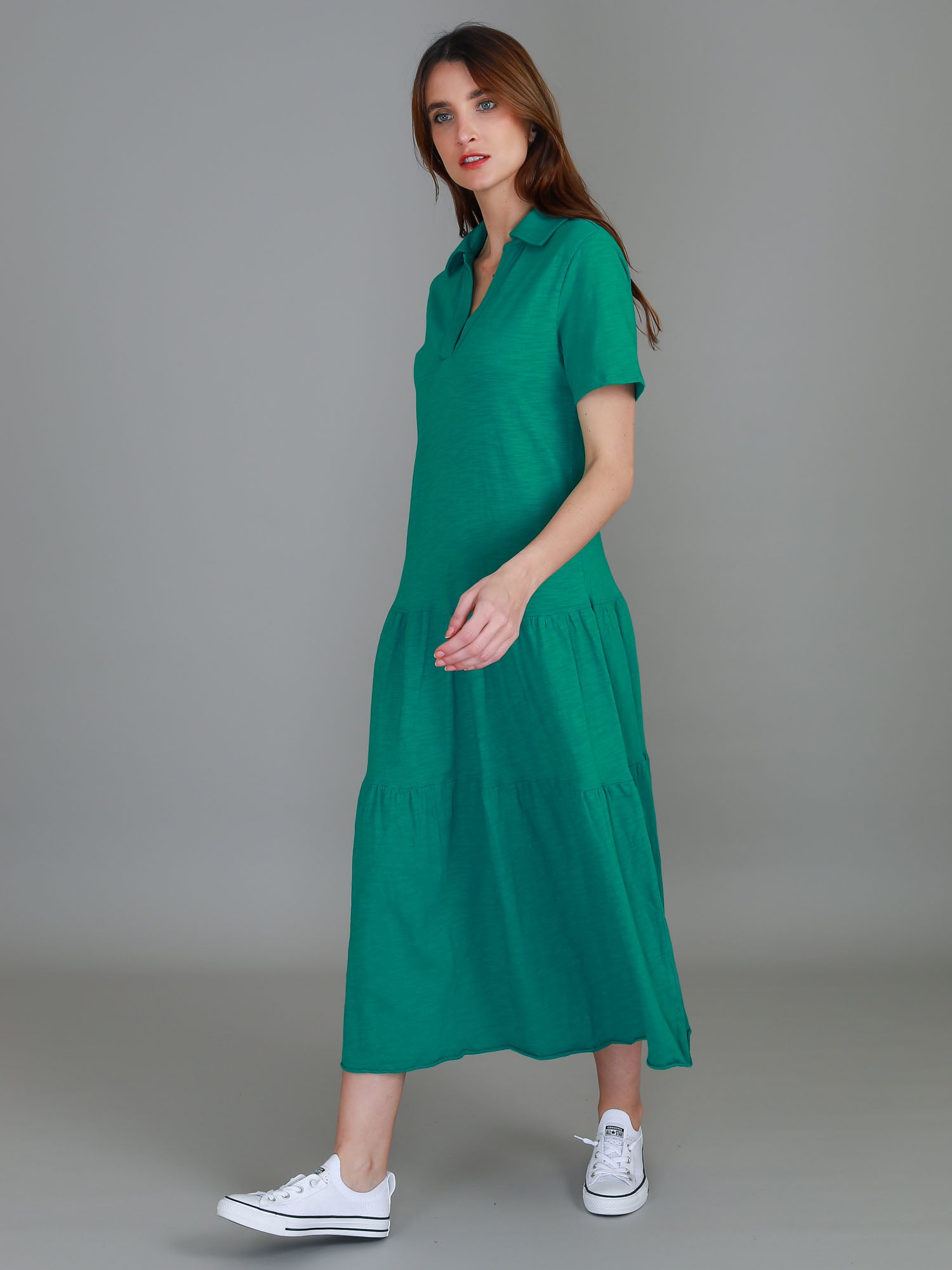 women maxi dress #color_green grass
