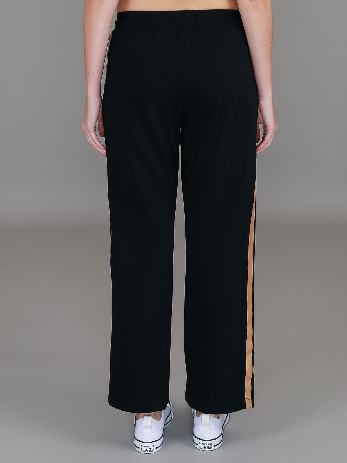 black french terry sweatpants #color_black/gold