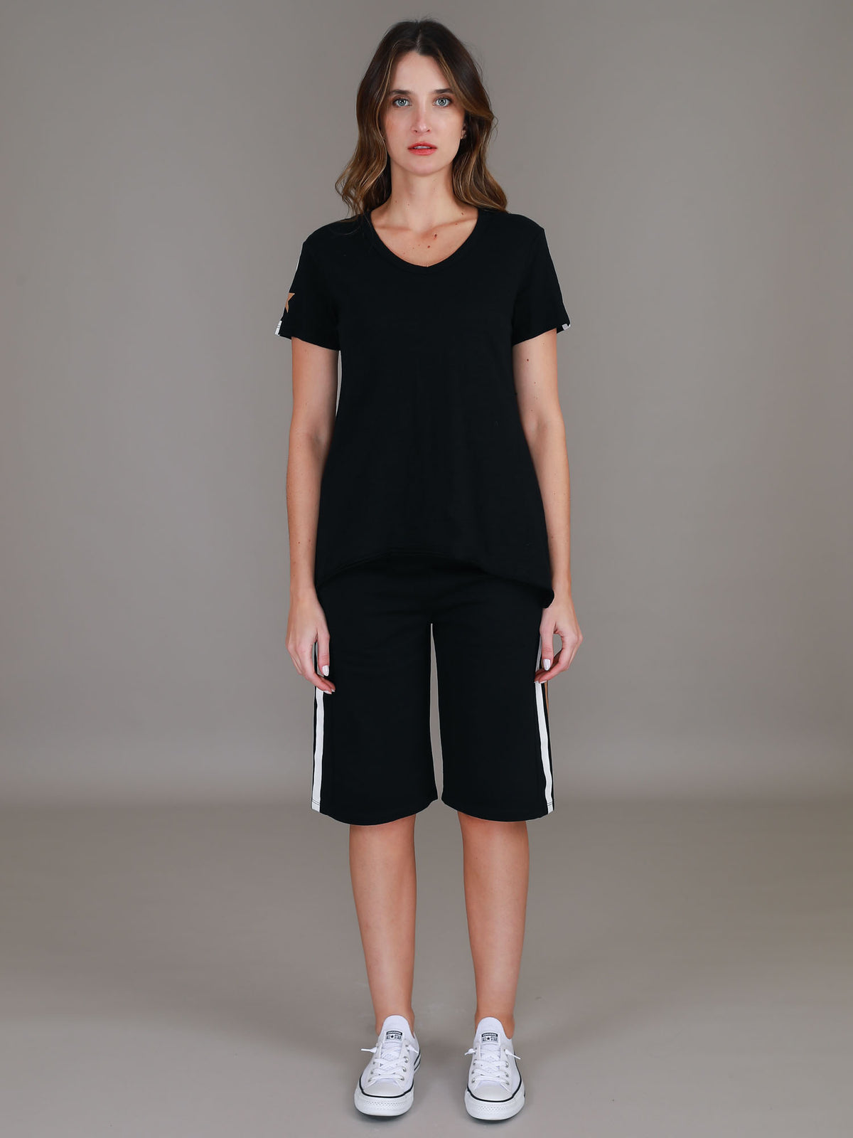 plain black v neck tee #color_black
