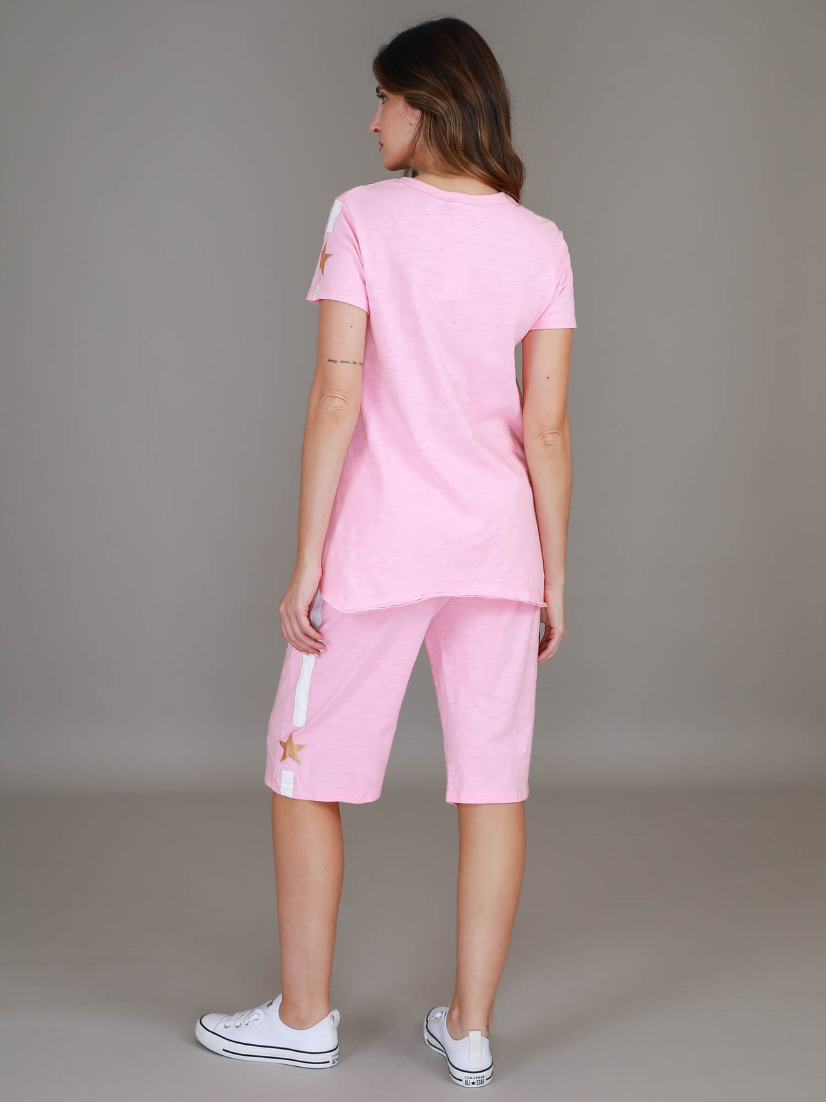 pink cotton tee #color_powder pink