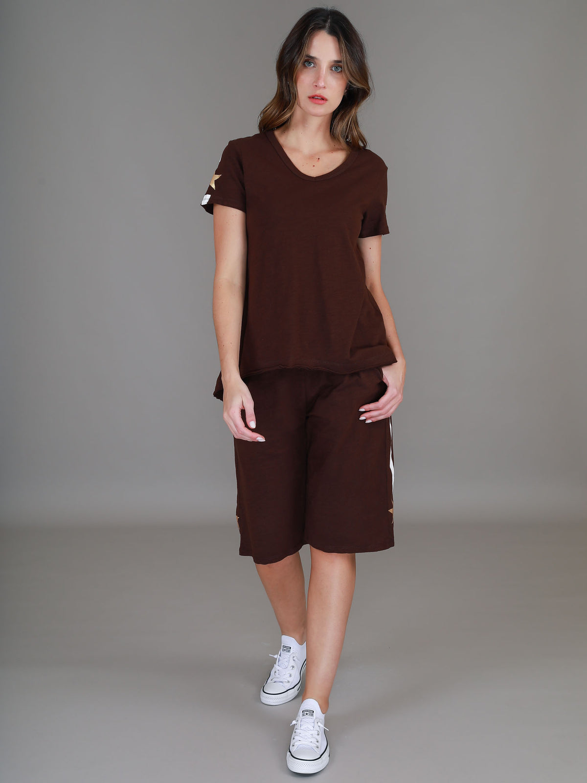 brown short sleeve tee #color_truffle