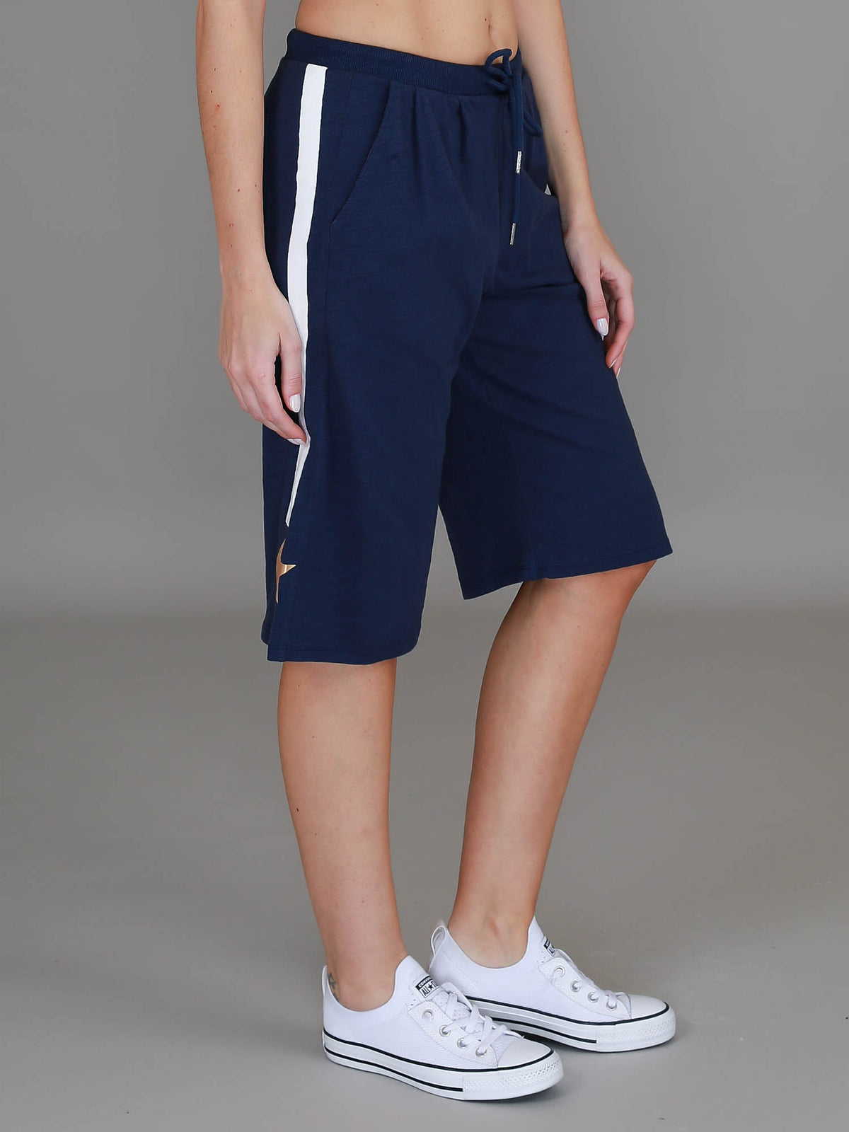 navy long shorts women #color_ink