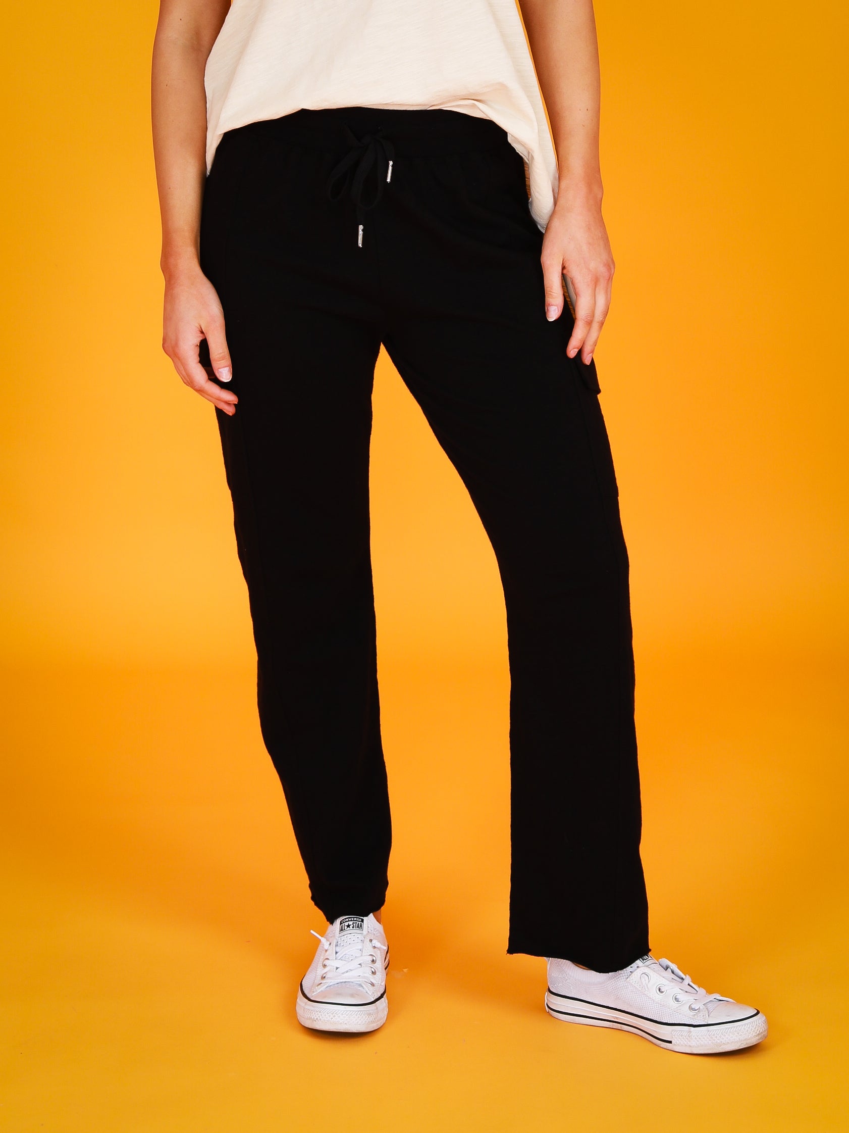 black cargo pants women #color_black