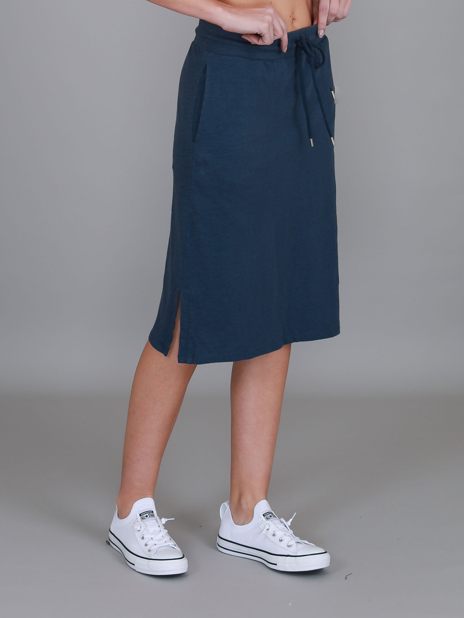 knee length skirts for women #color_indigo