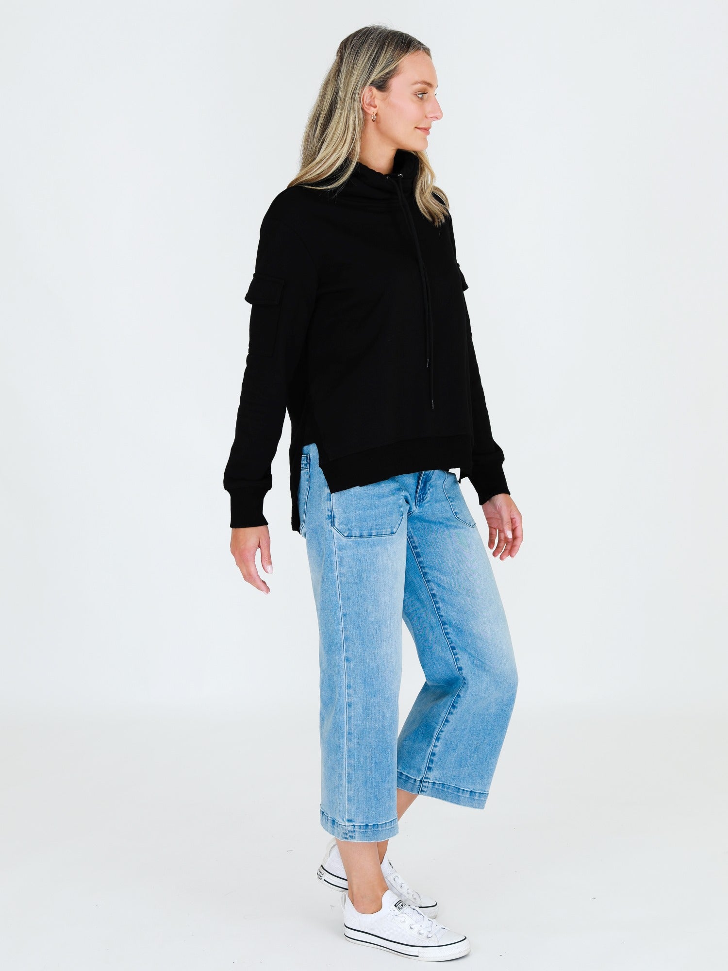 Cowl Neck Sweaters #color_black