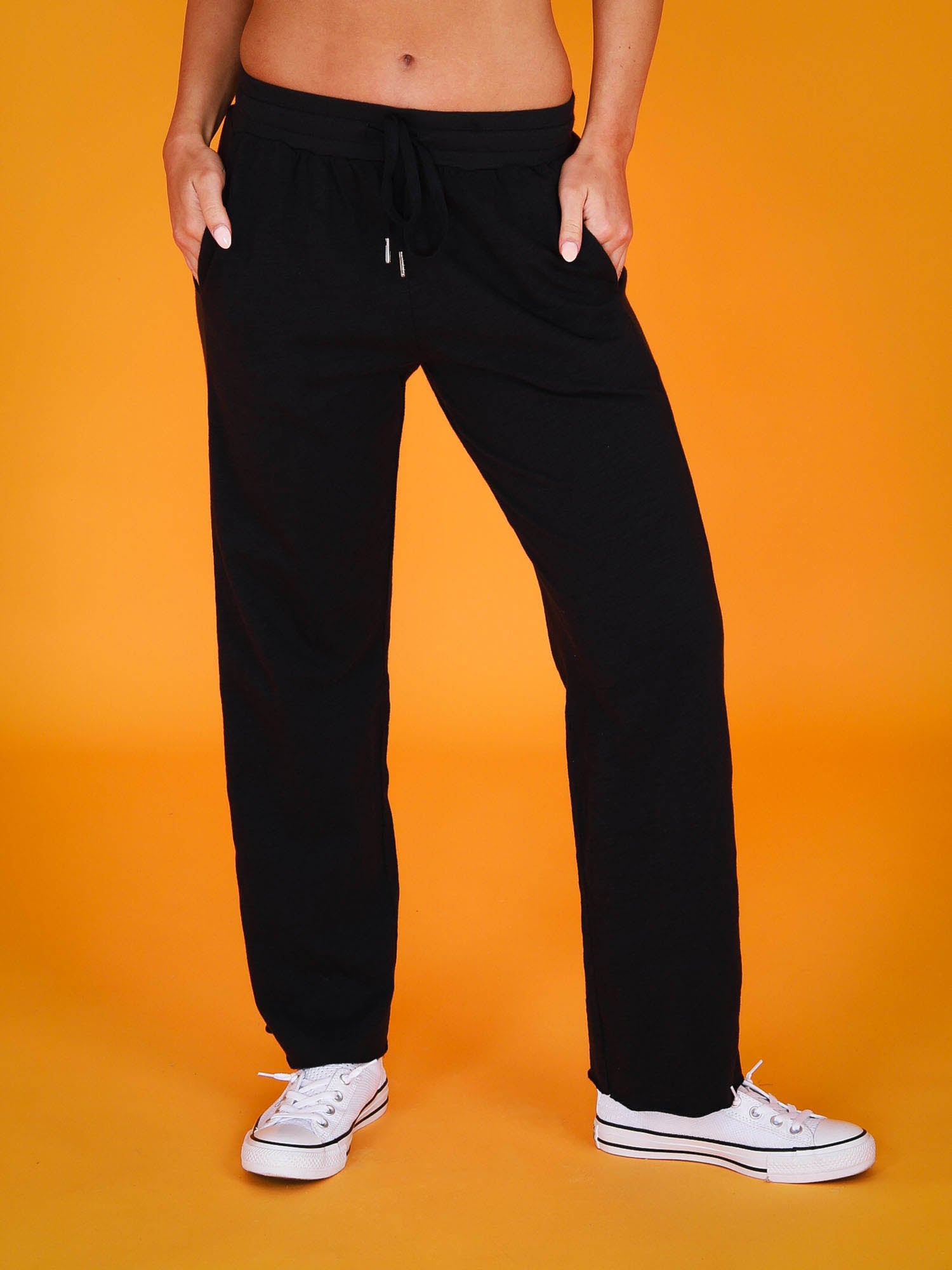 wide leg black pants #color_black