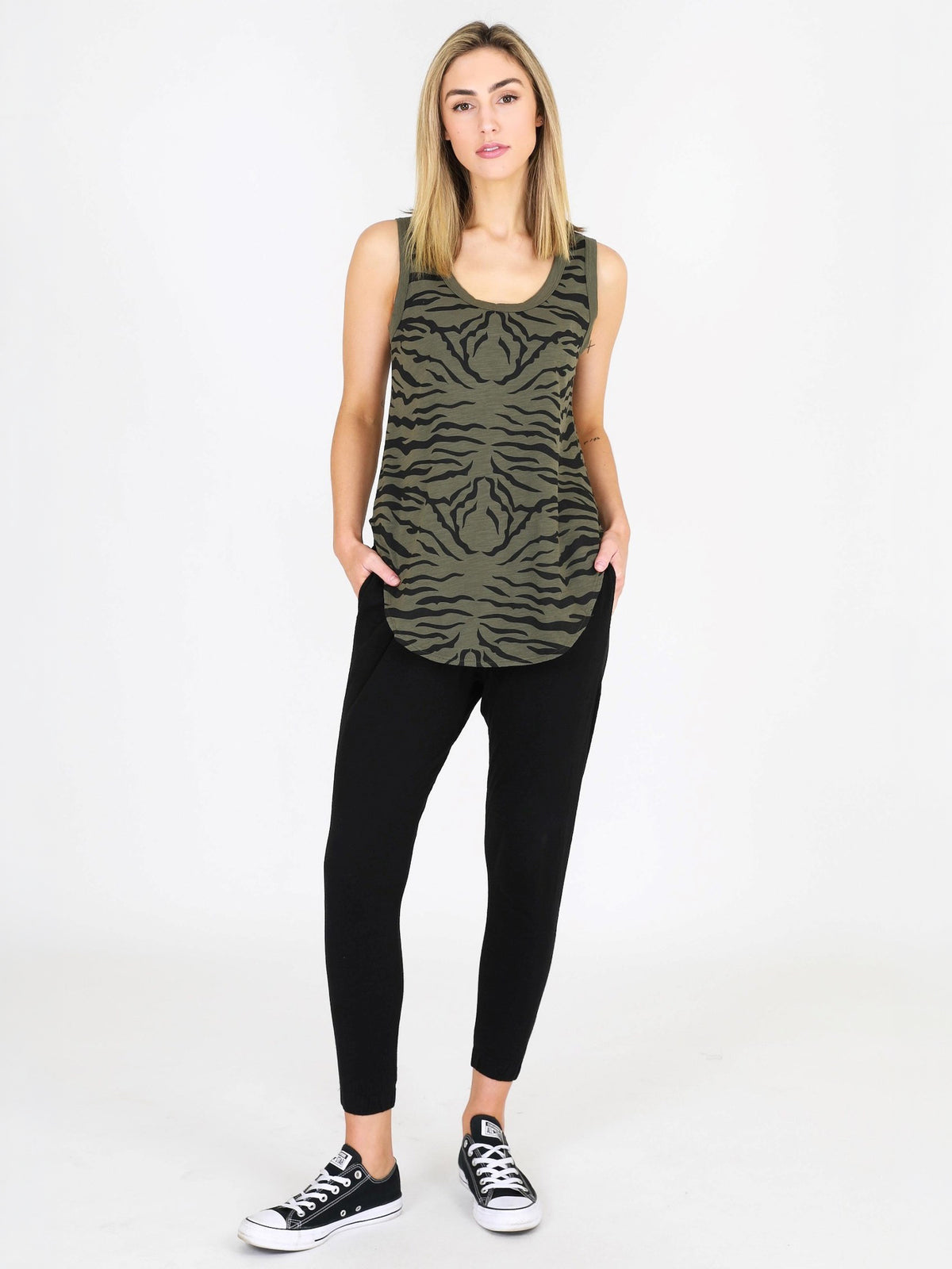 khaki zebra tank #color_khaki
