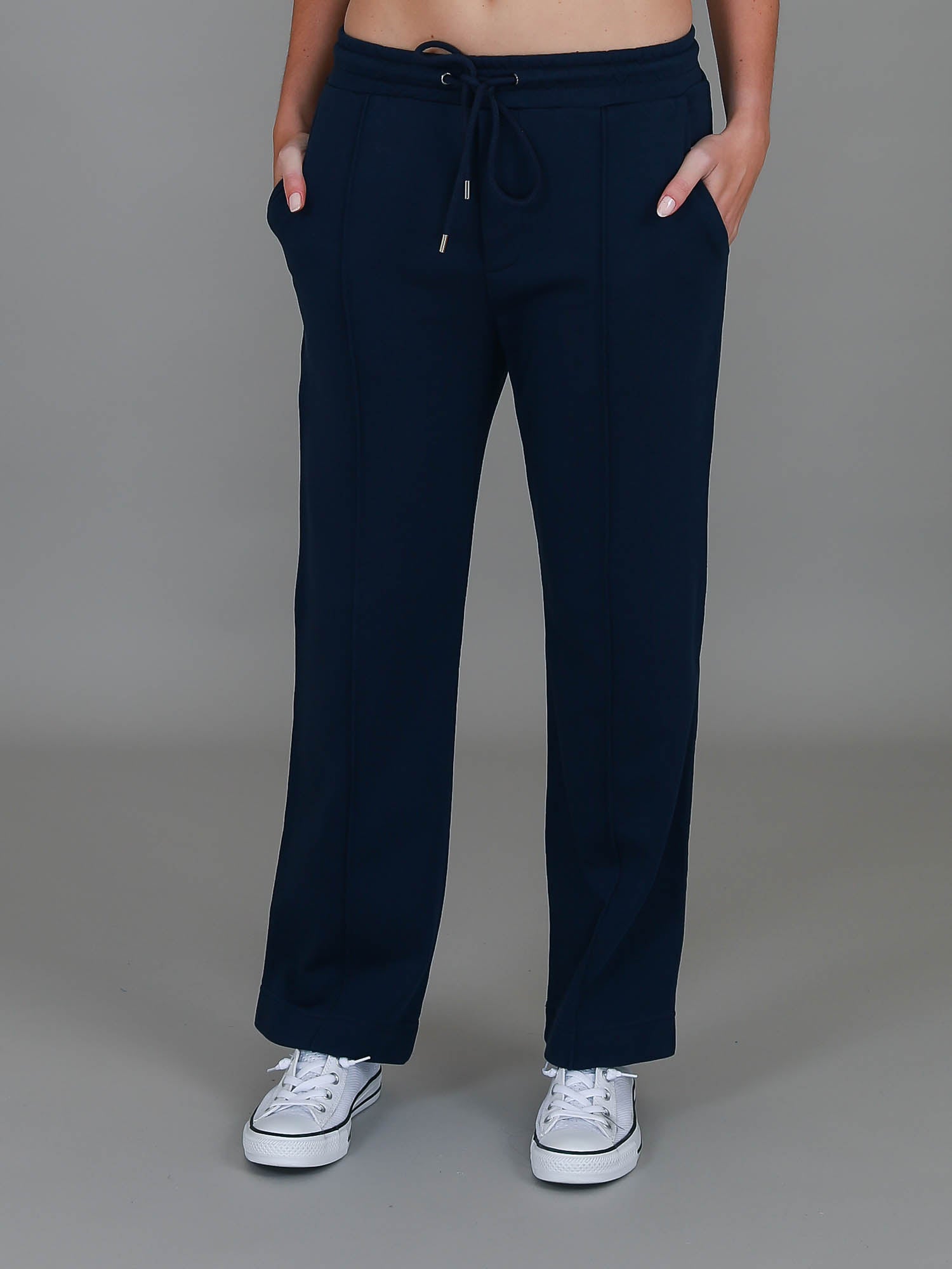 wide leg track pant #color_ink