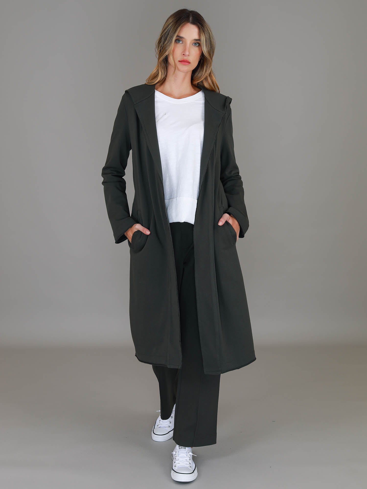 long cardigan women #color_dark khaki