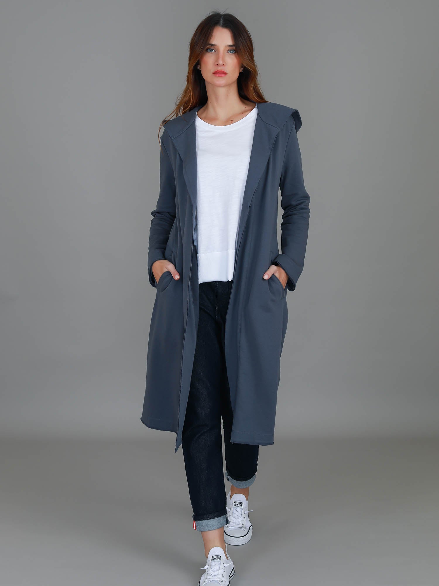 long line cardigan #color_charcoal