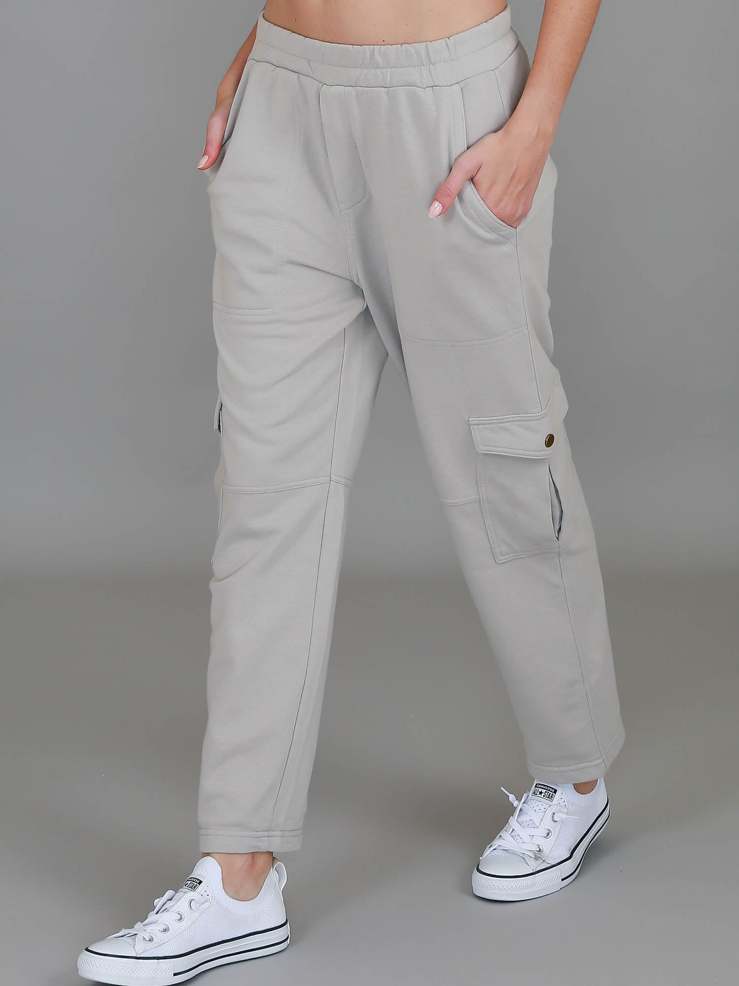 black cargo track pants #color_angora