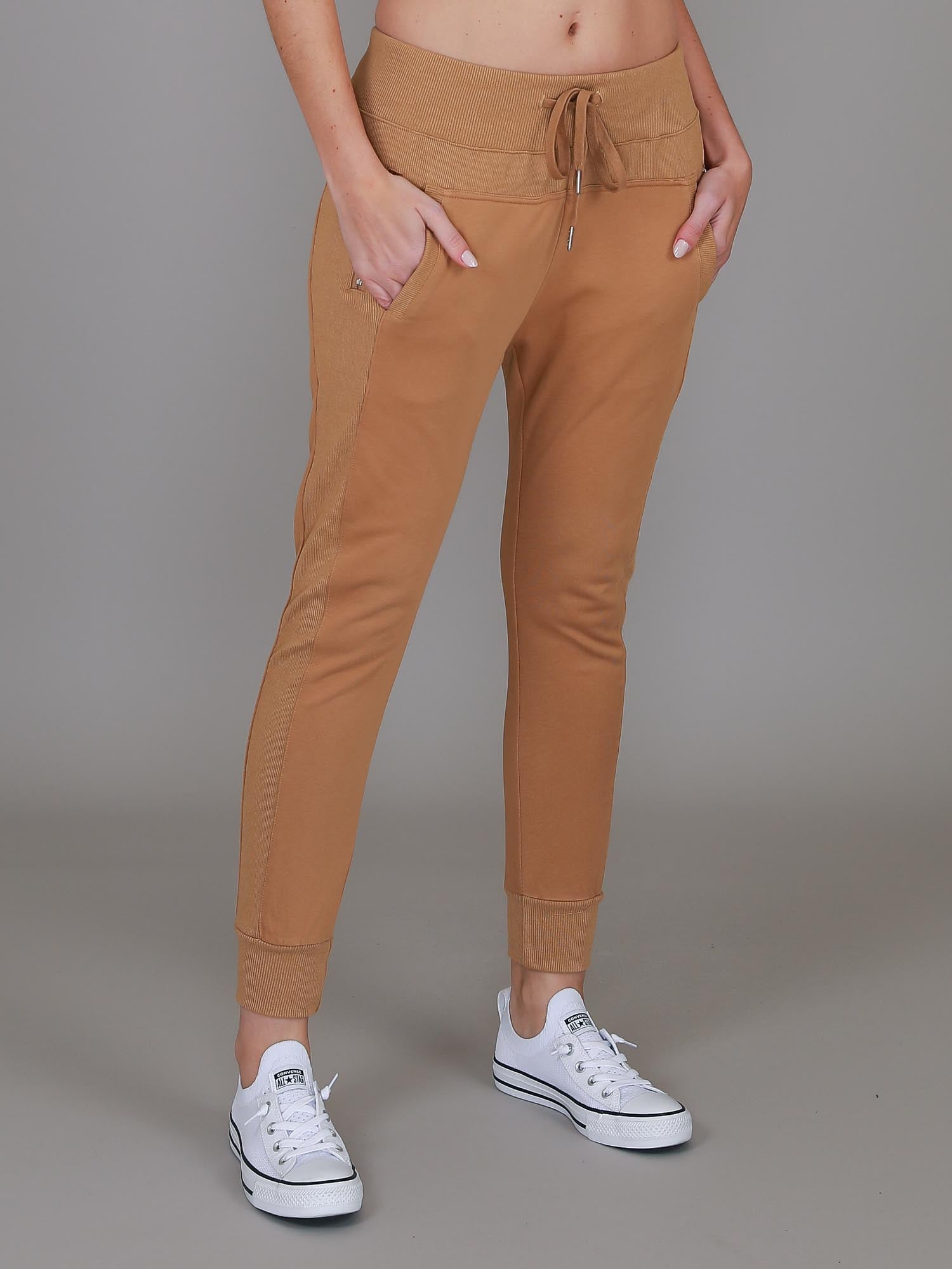 tan joggers womens #color_maize brown