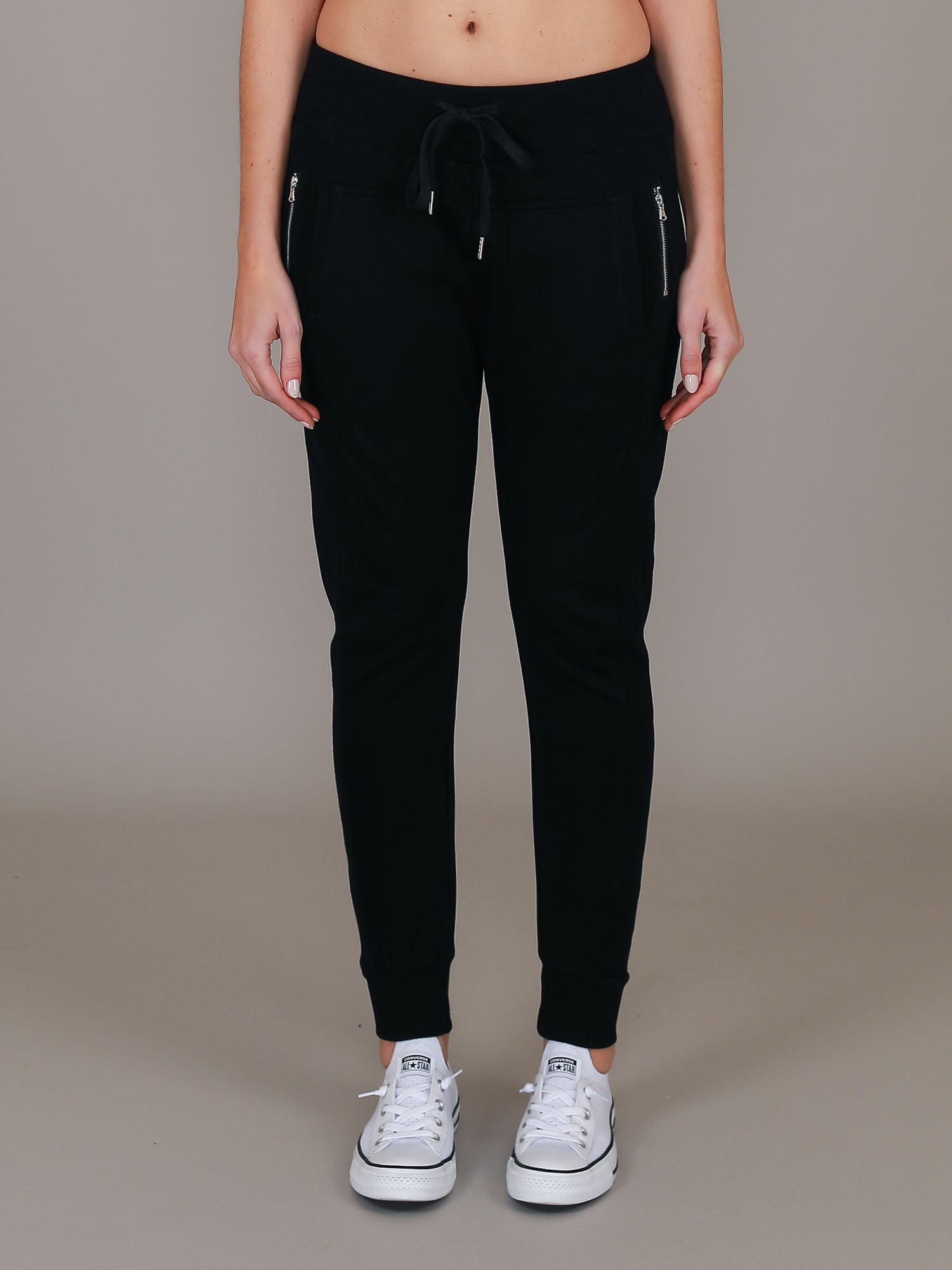 womens long track pants #color_black