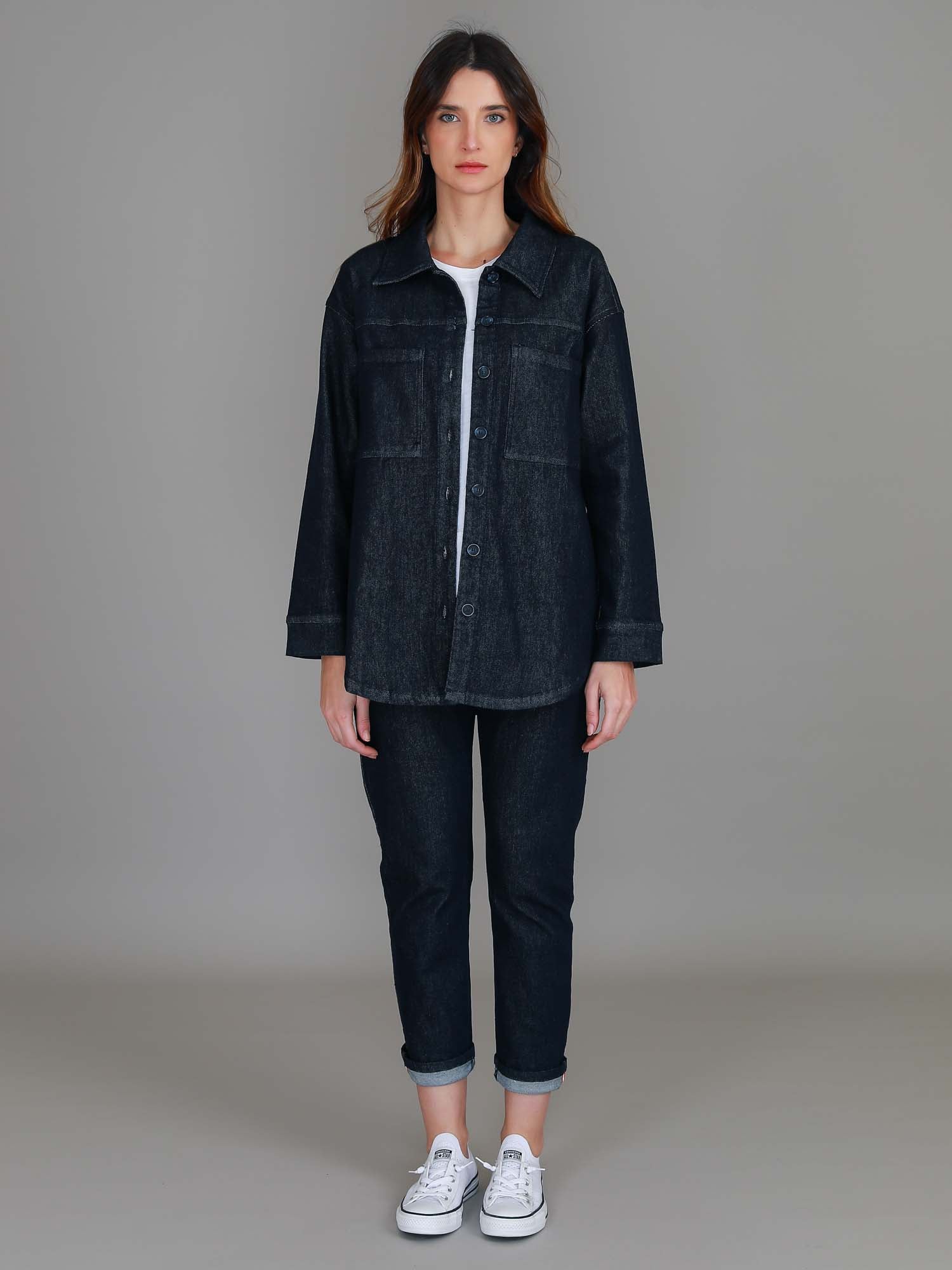 shacket denim #color_dark denim