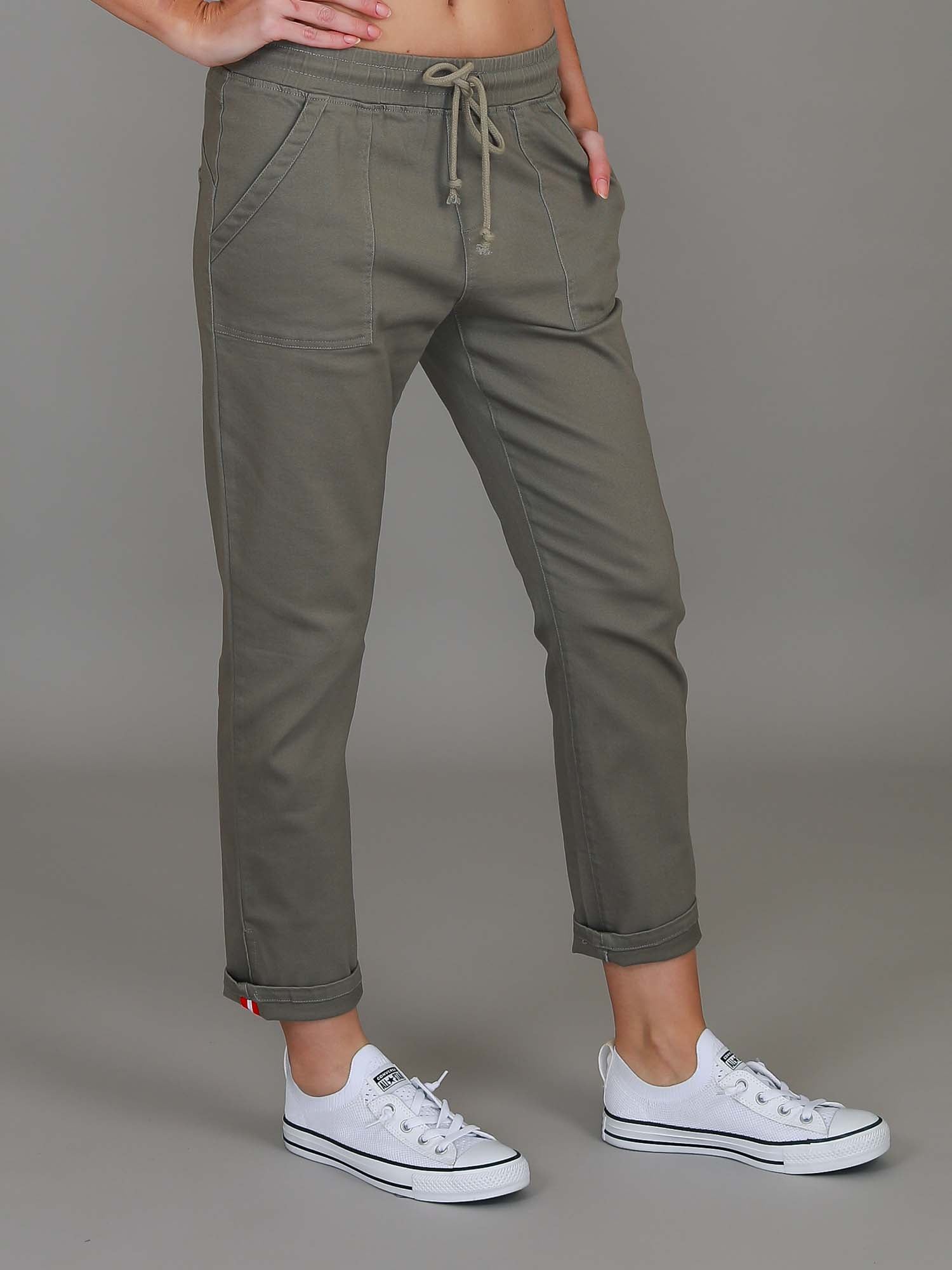 3/4 joggers womens #color_khaki