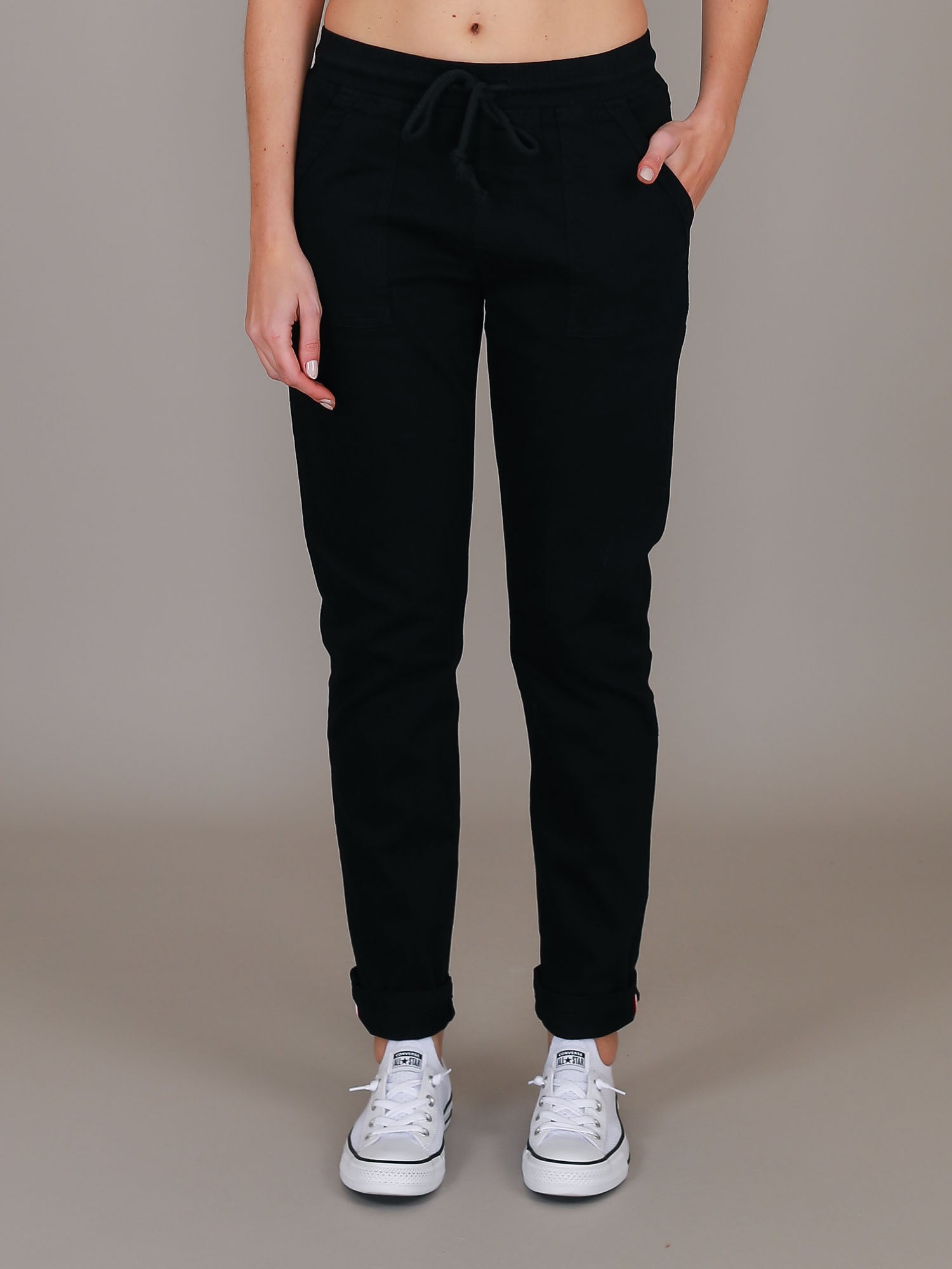 womens black chinos #color_black