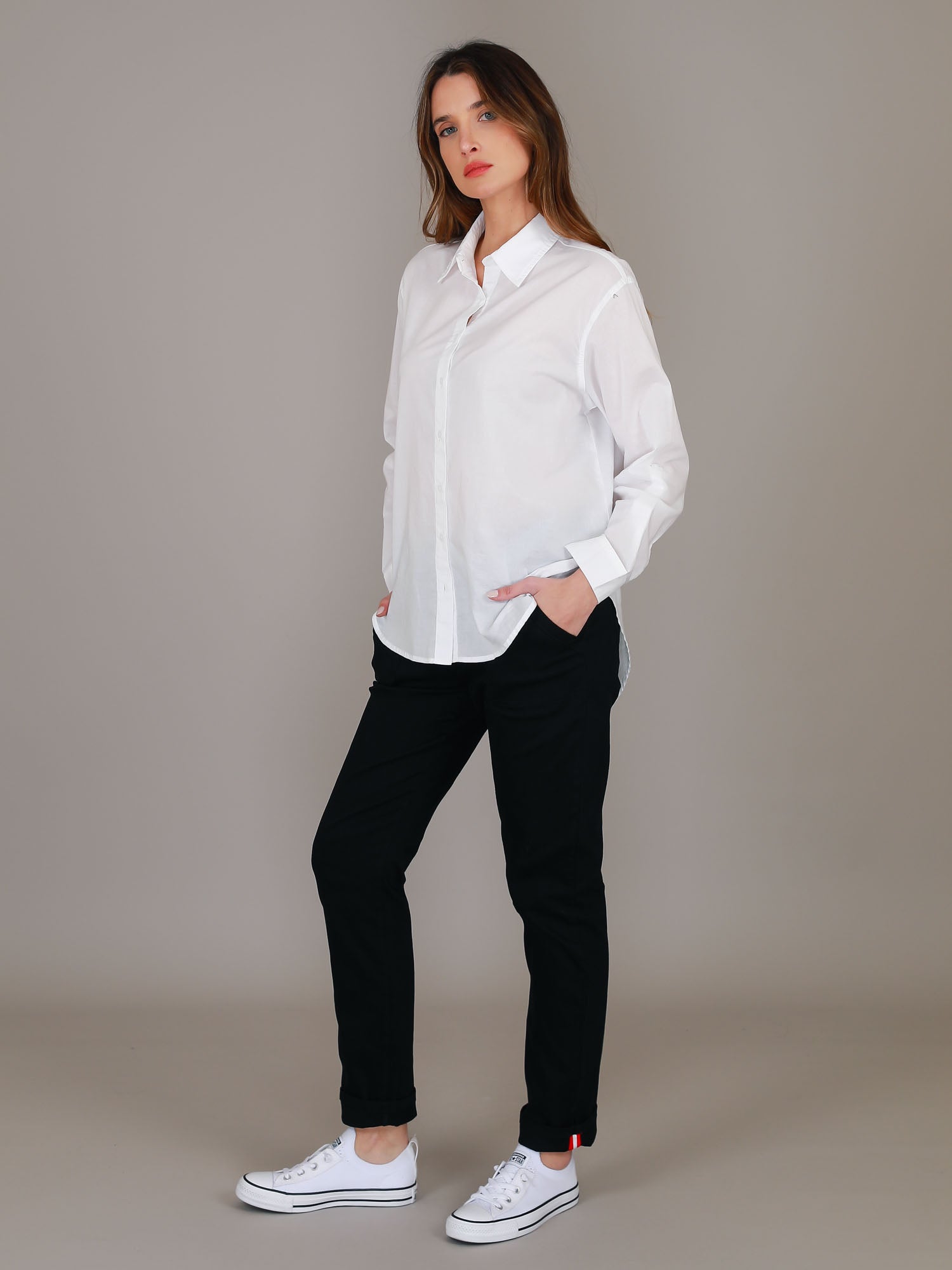 slim fit chinos women #color_black