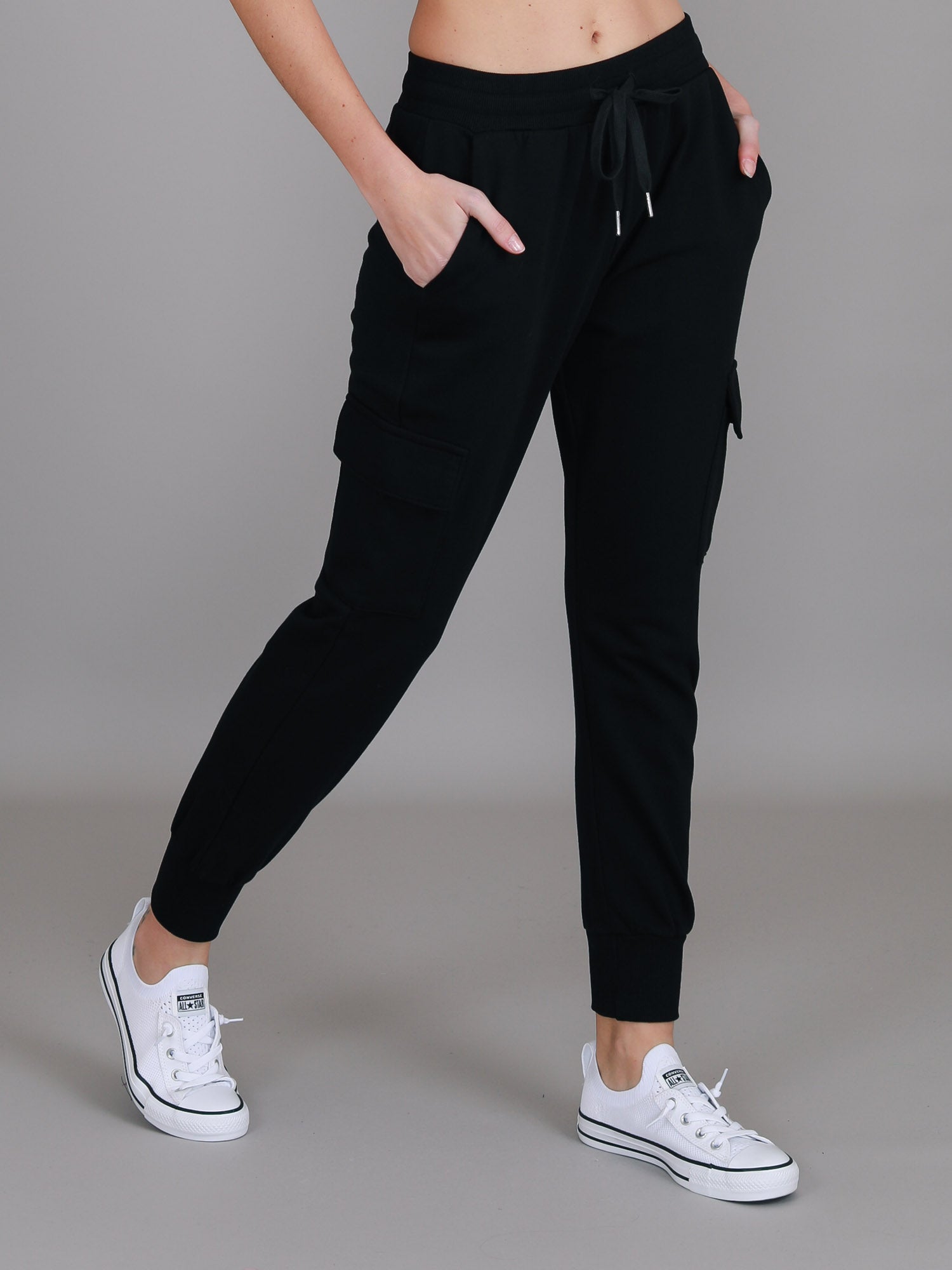 Genoa Cargo Sweatpants Shop black cargo pants