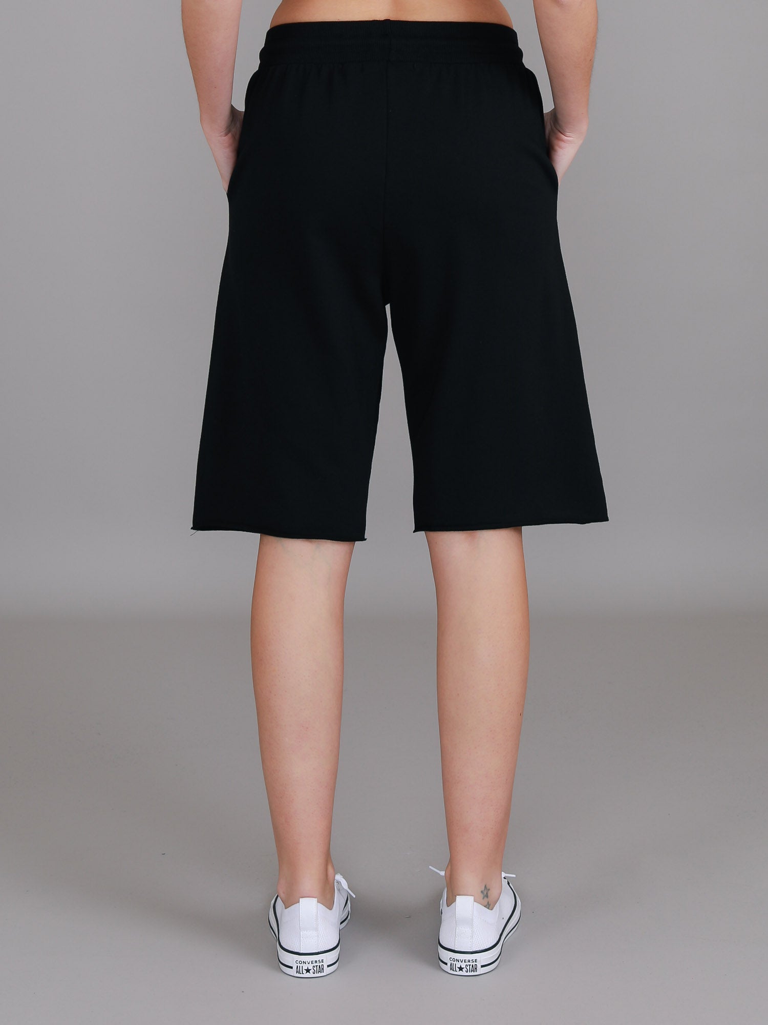 ladies long shorts #color_black