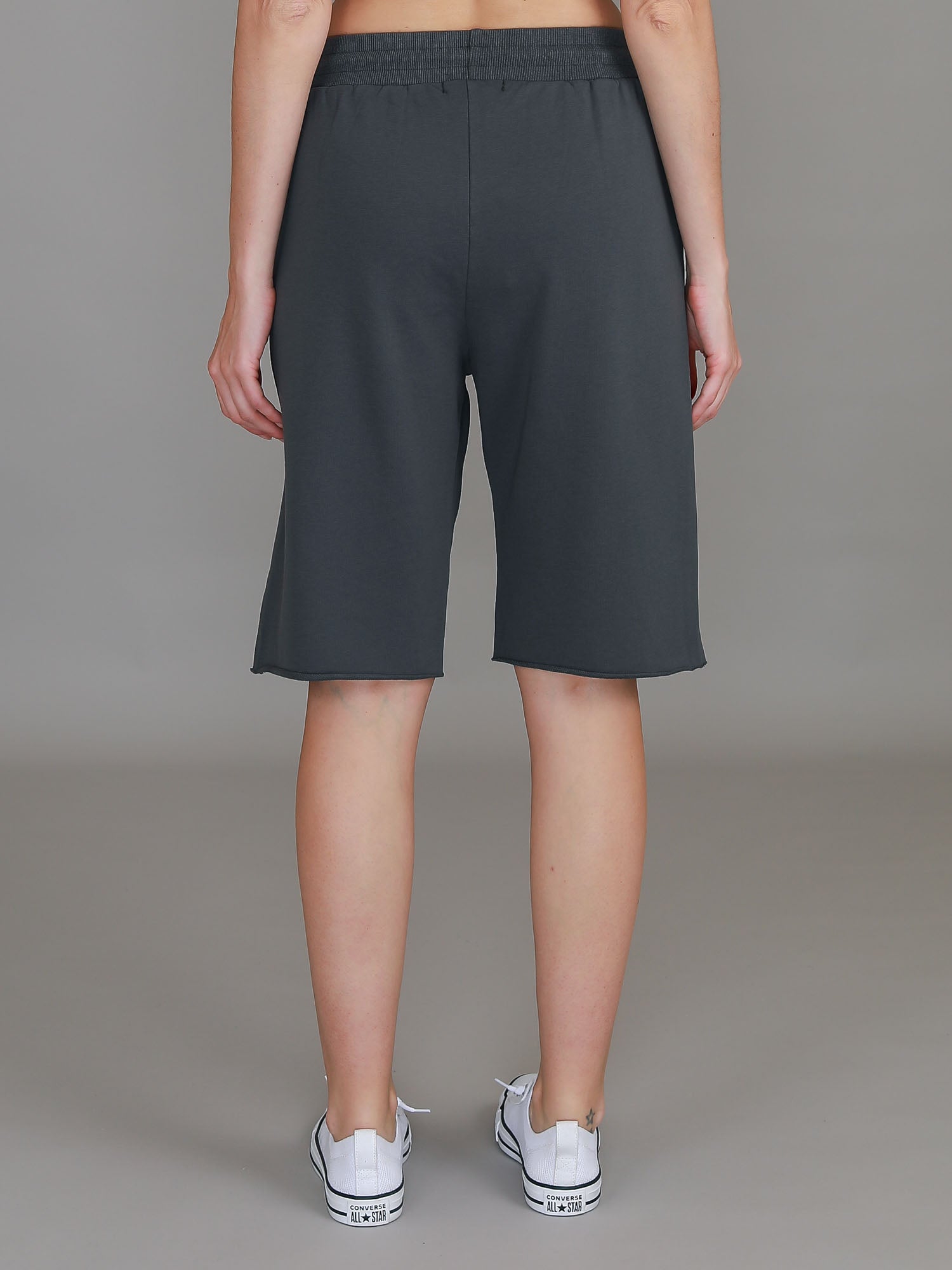 womens knee length shorts australia #color_charcoal
