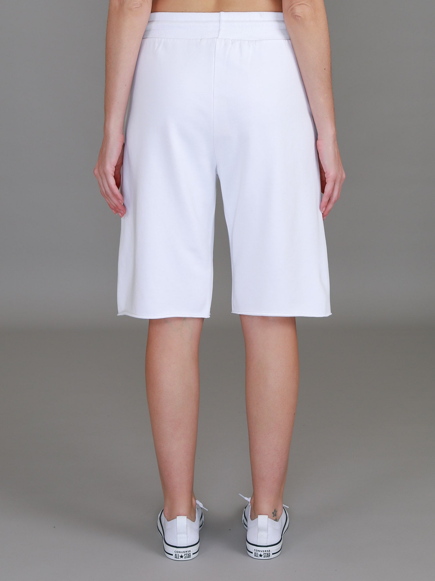 white long shorts #color_white