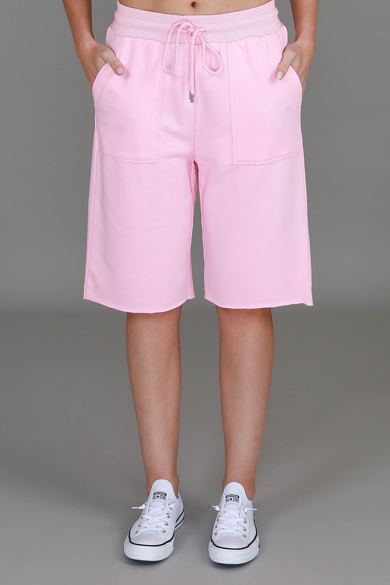 fleece shorts #color_powder pink