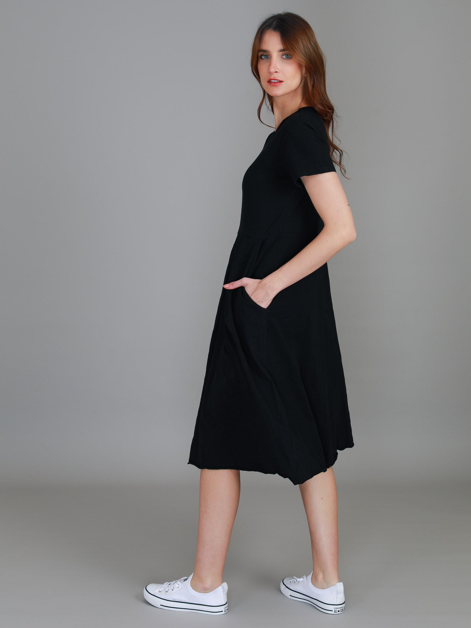 oversized t shirt dress #color_black