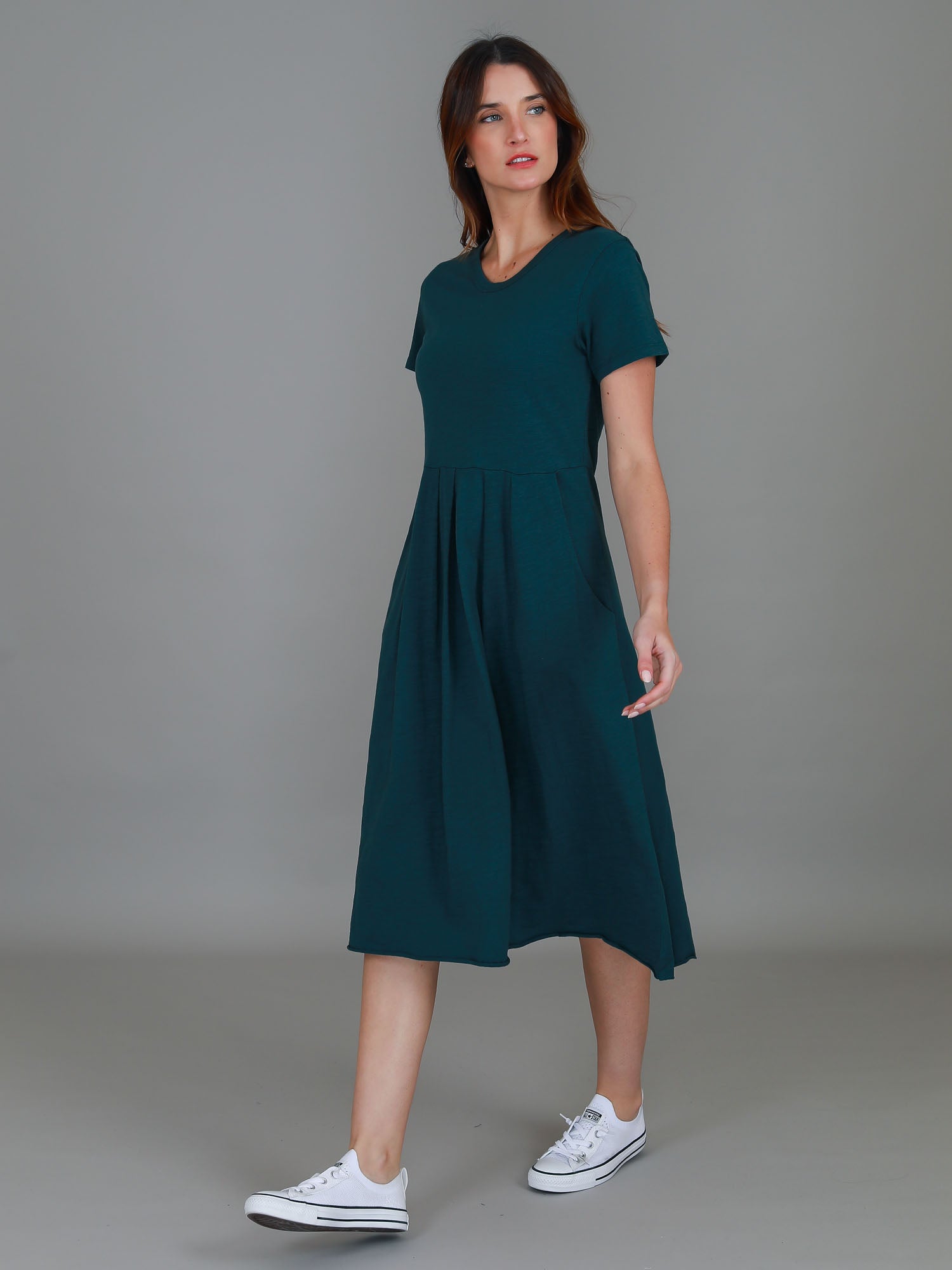 emerald dress #color_teal