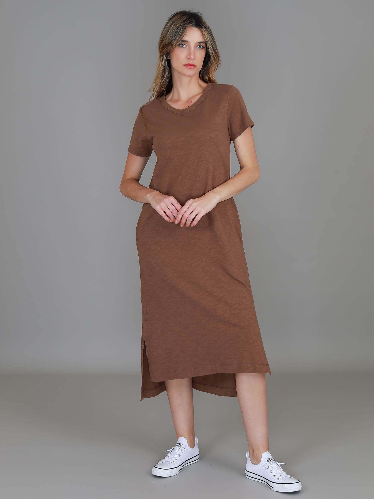 brown dress outfit #color_fudge