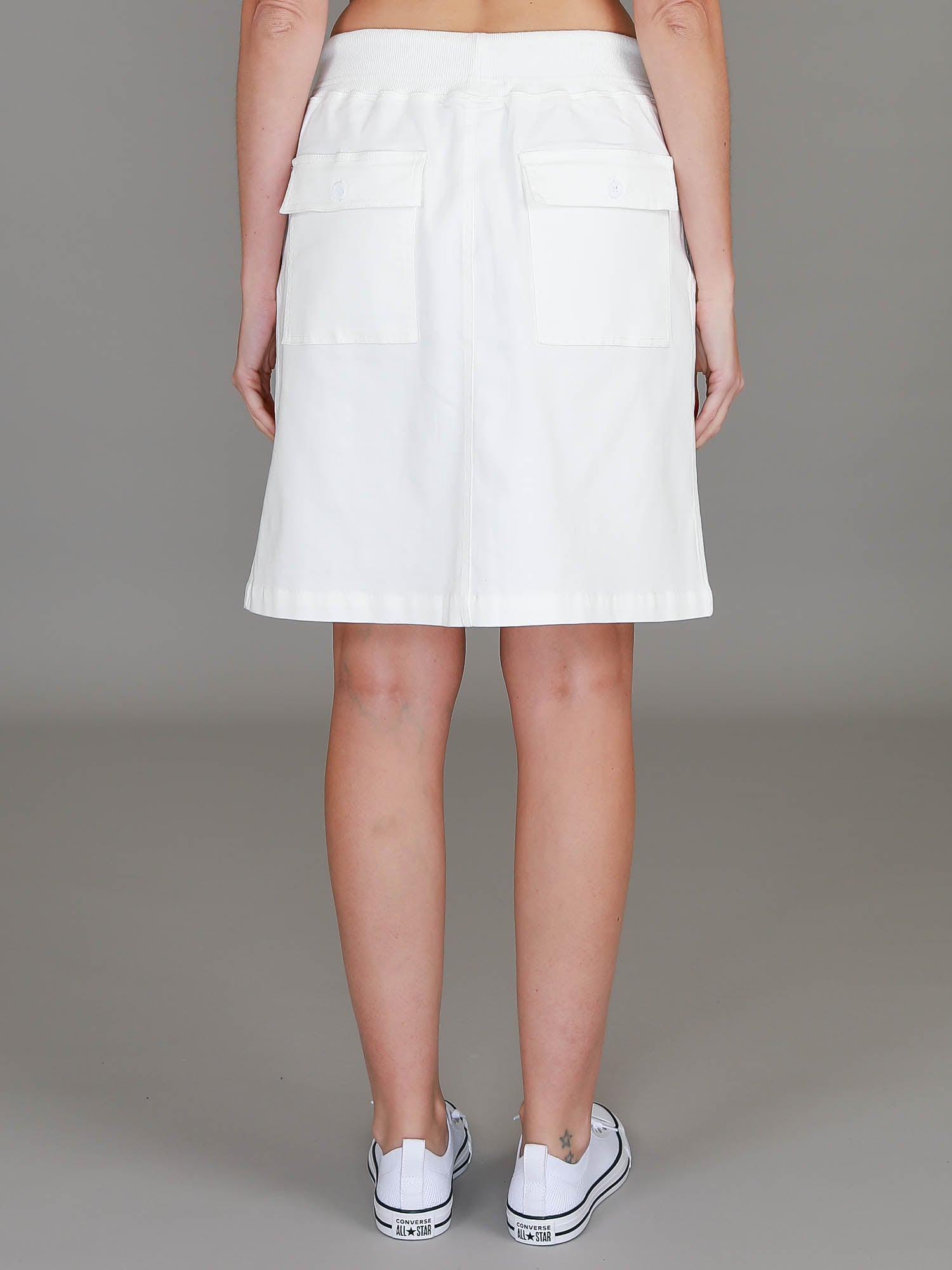 white denim.skirt #color_ivory white
