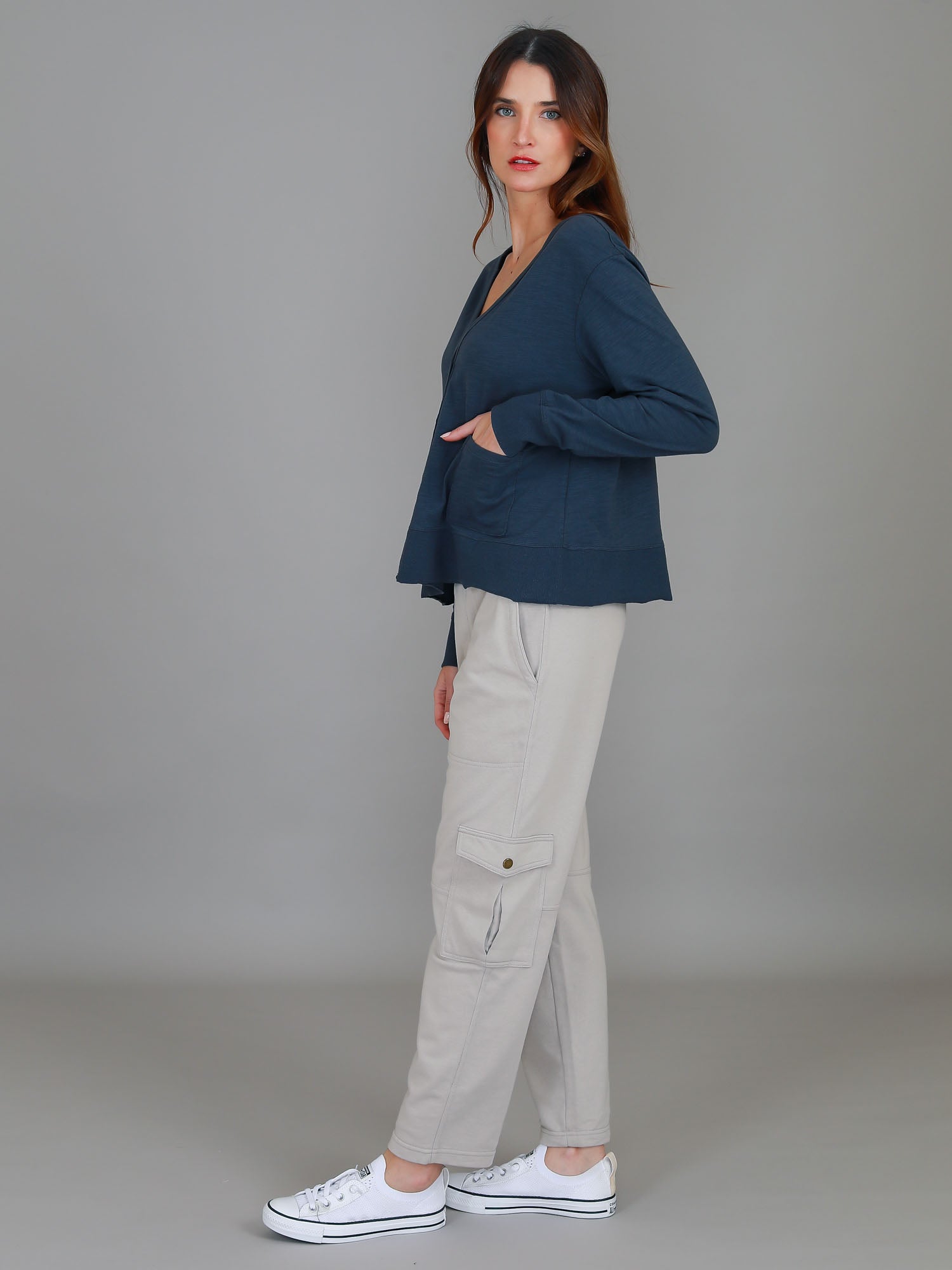 women's cardigan #color_indigo