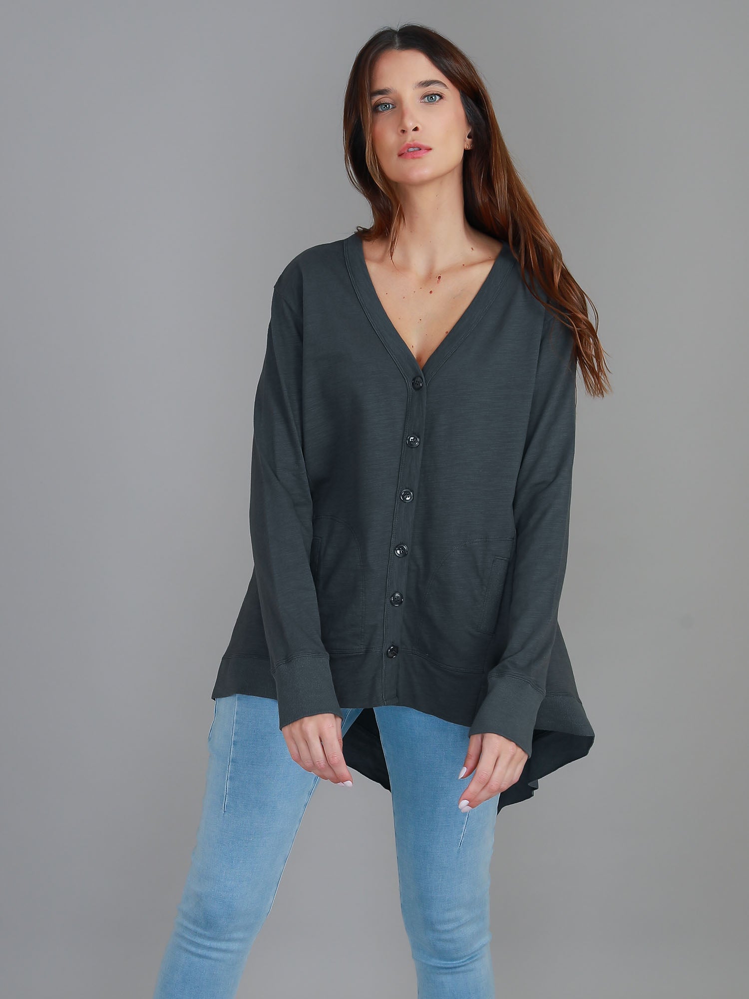 women cardigan #color_charcoal
