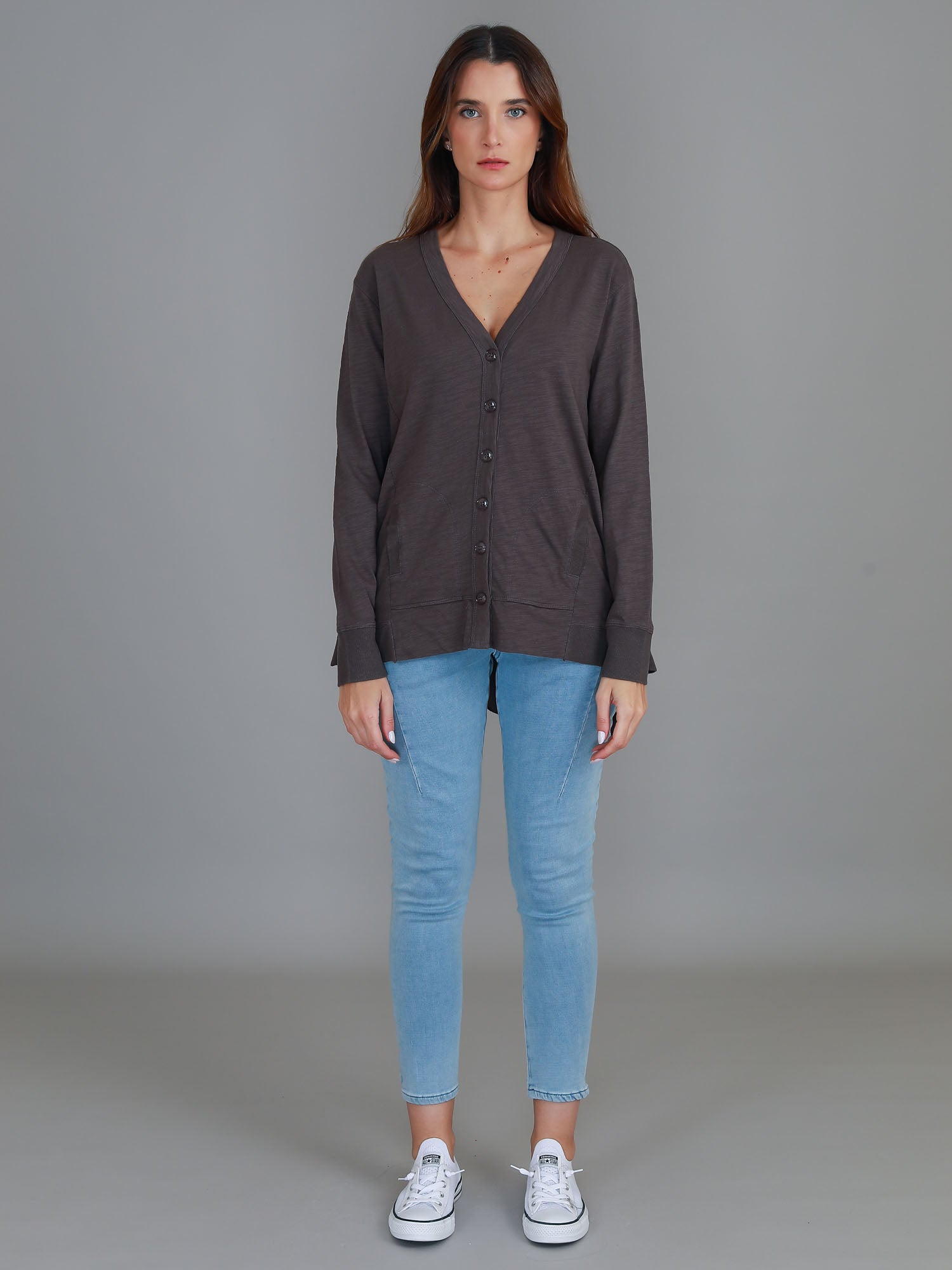 sweater cardigan #color_espresso