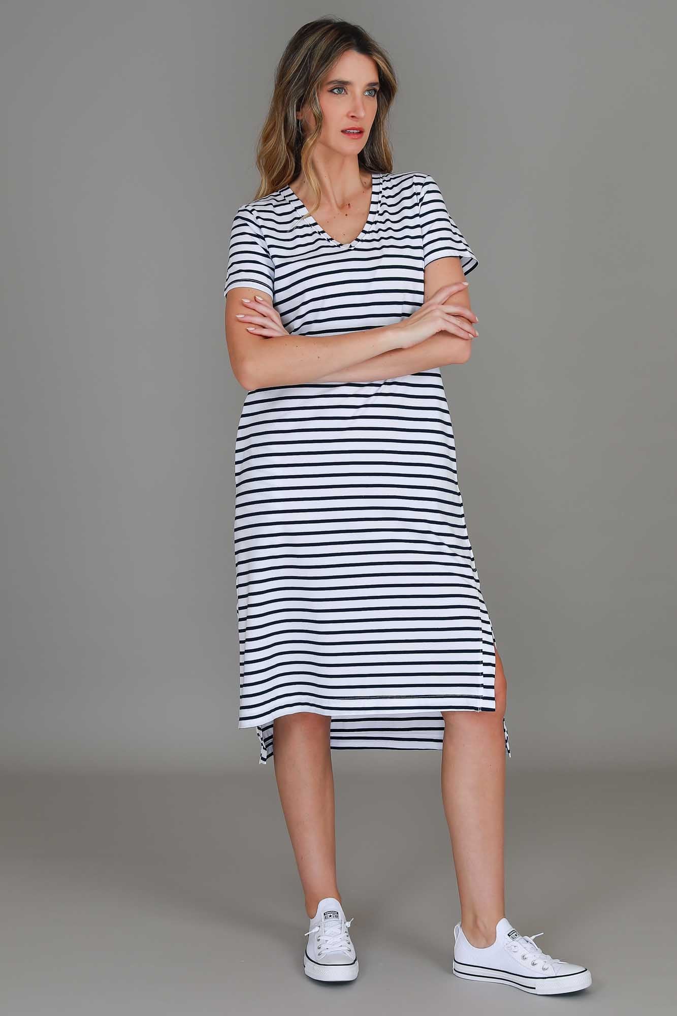 womens stripe dresses #color_nautic stripe