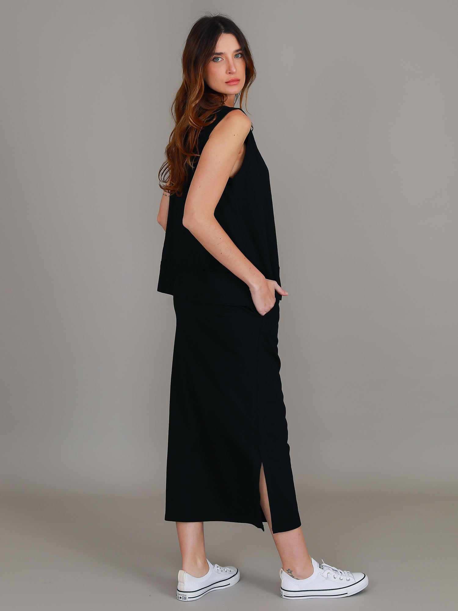 plain black tank top #color_black
