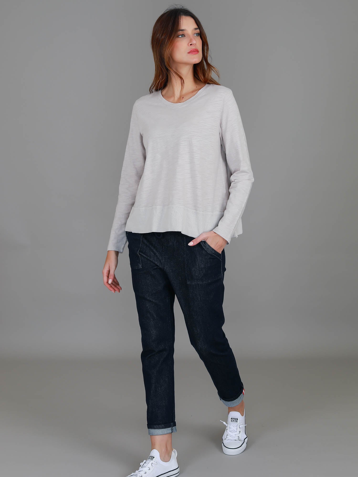 cream t shirt womens #color_angora