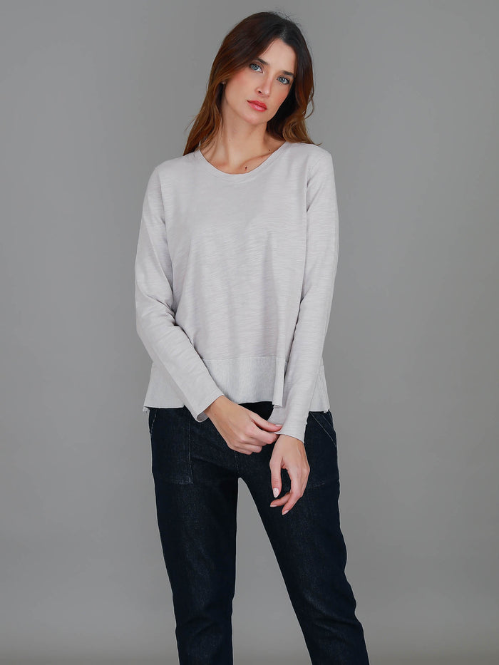 Sonya Cropped Long Sleeve T Shirt