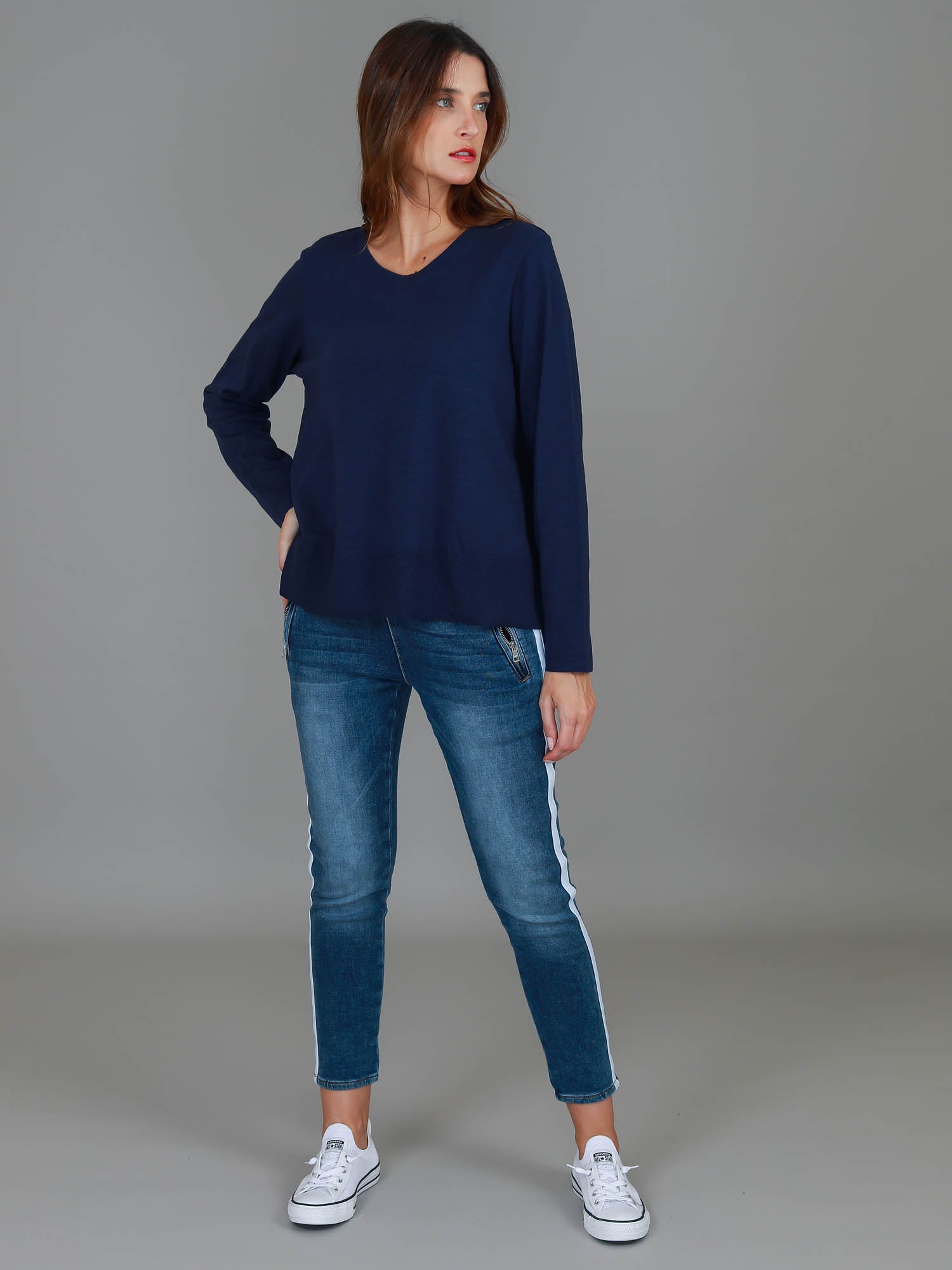 soft long sleeve t-shirts women #color_navy
