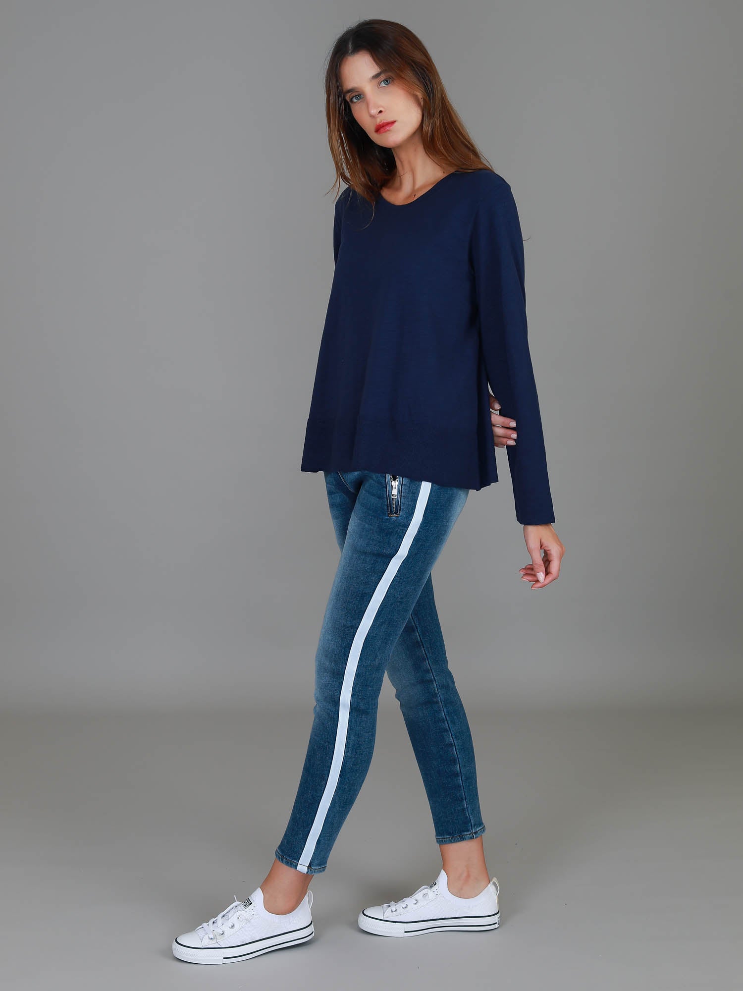 long sleeves for women #color_navy