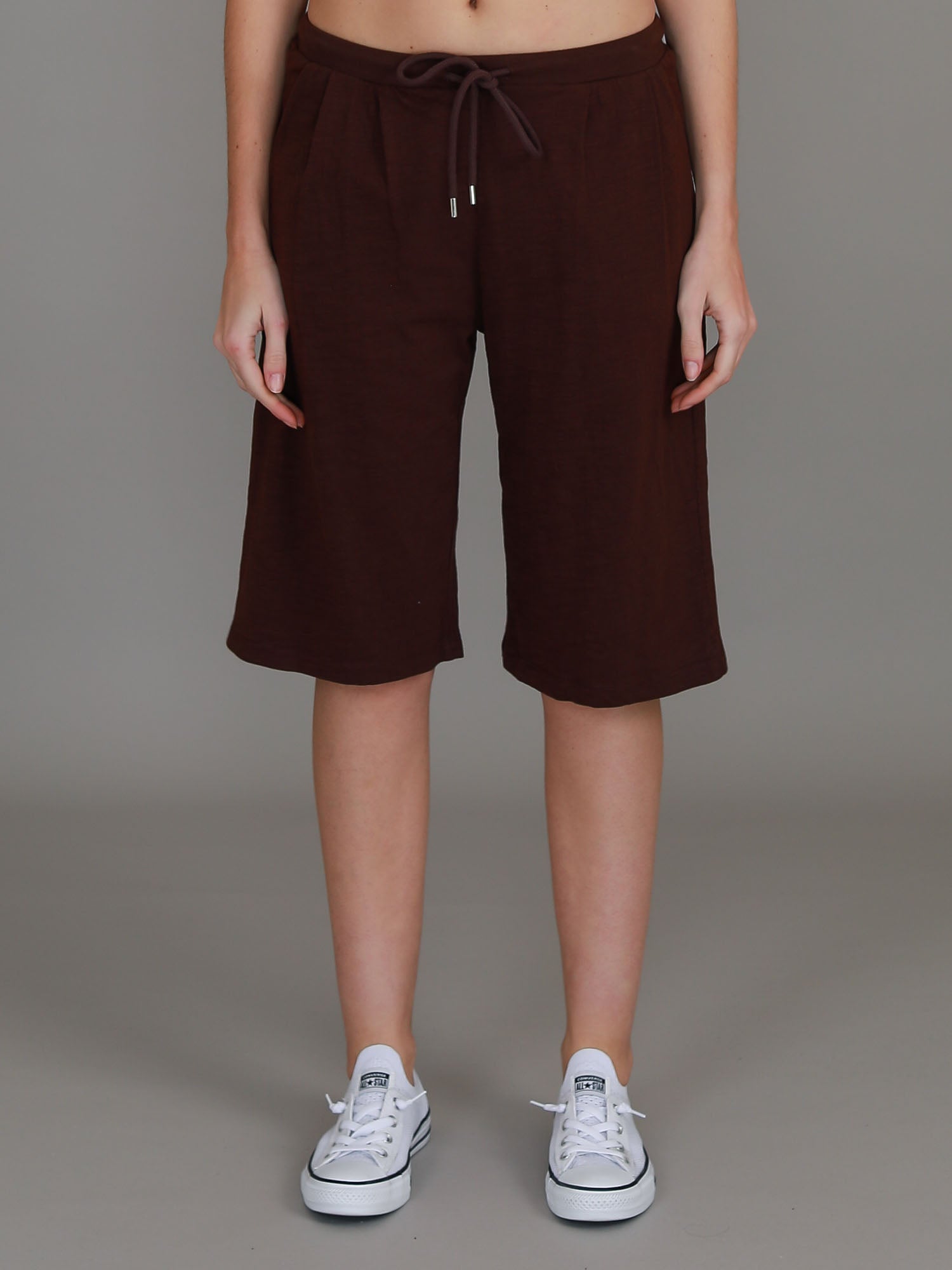 women's cotton shorts #color_cocoa