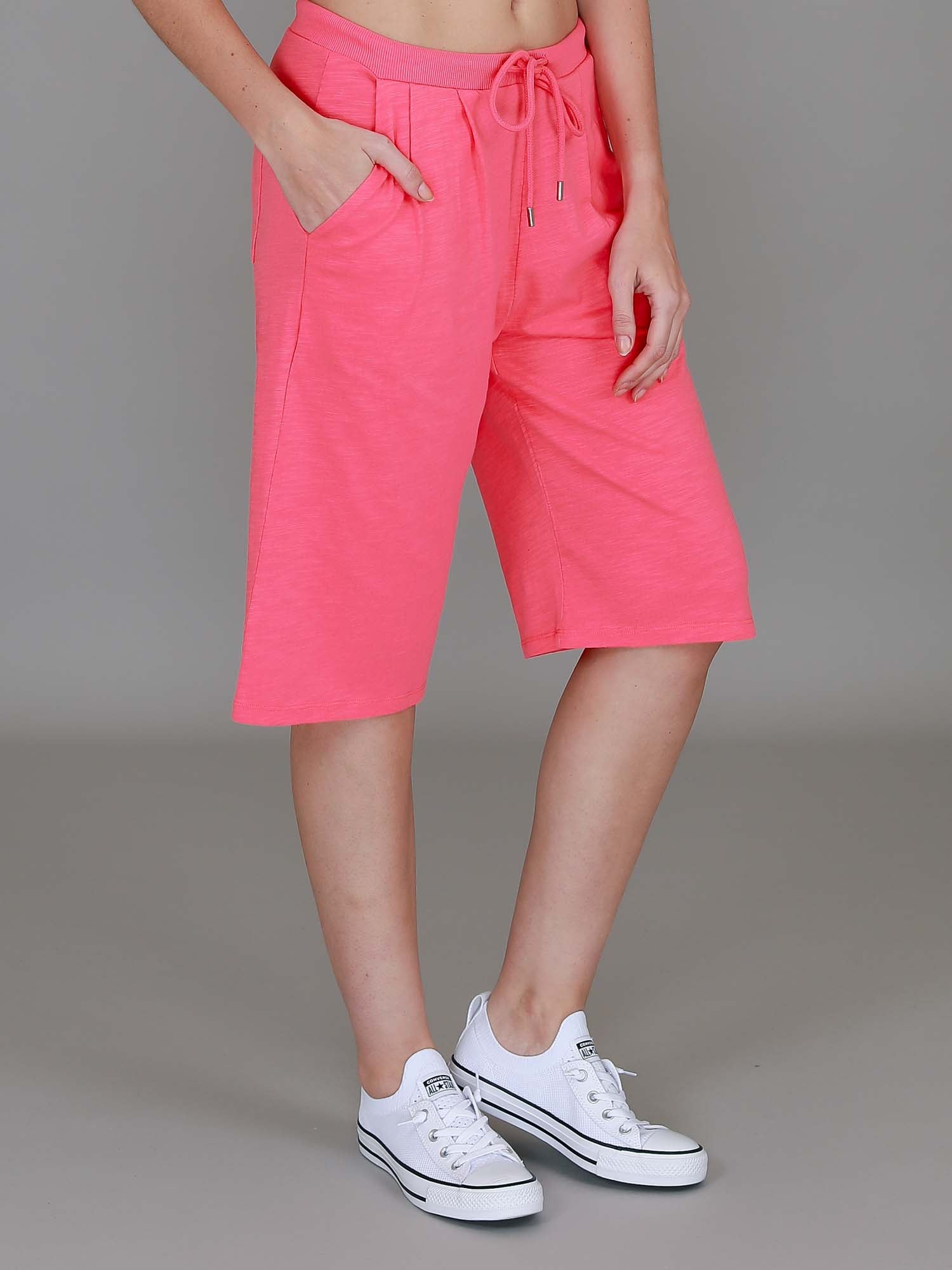 pink yoga shorts #color_bubblegum