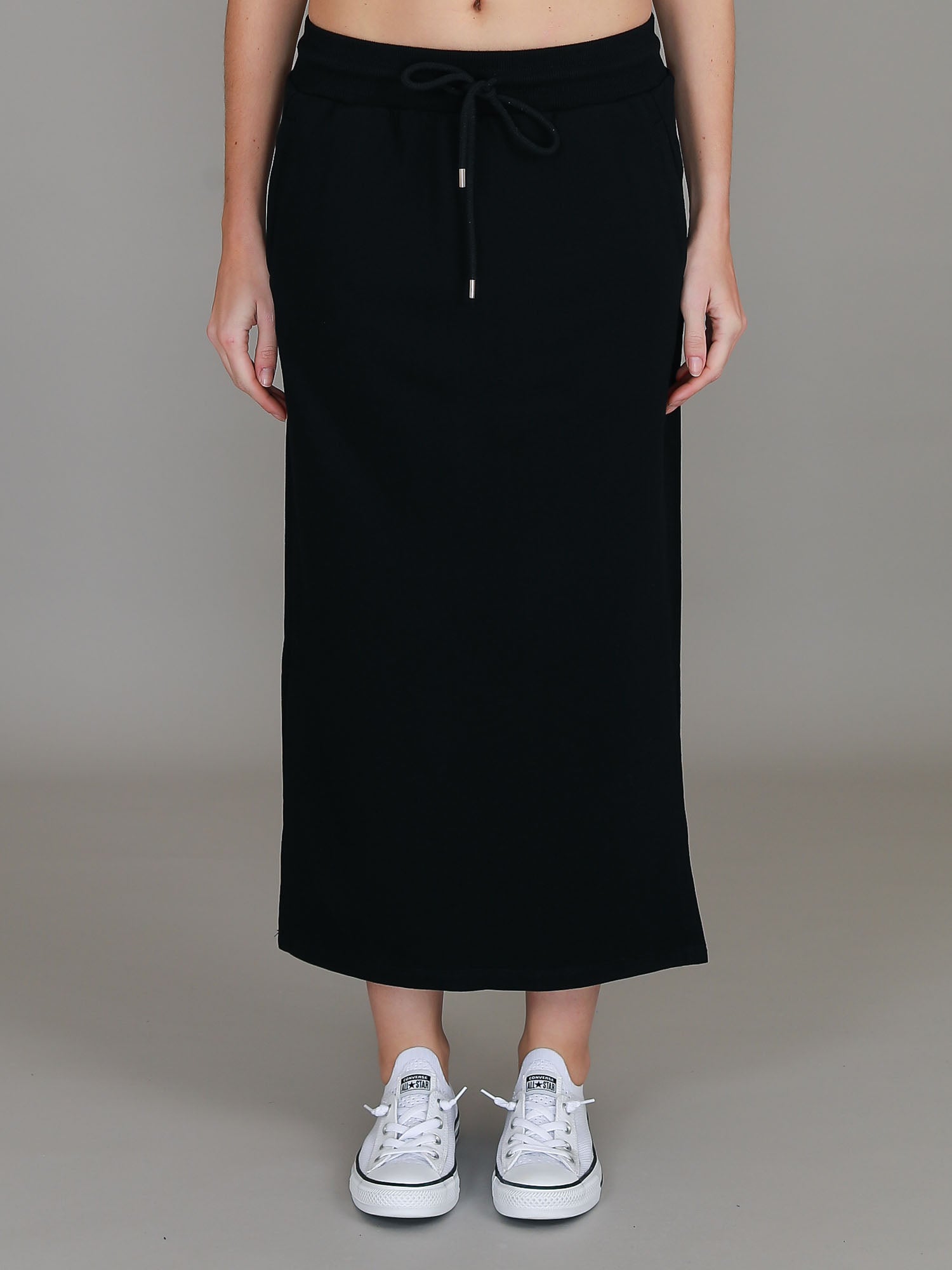 tailored midi skirt #color_black
