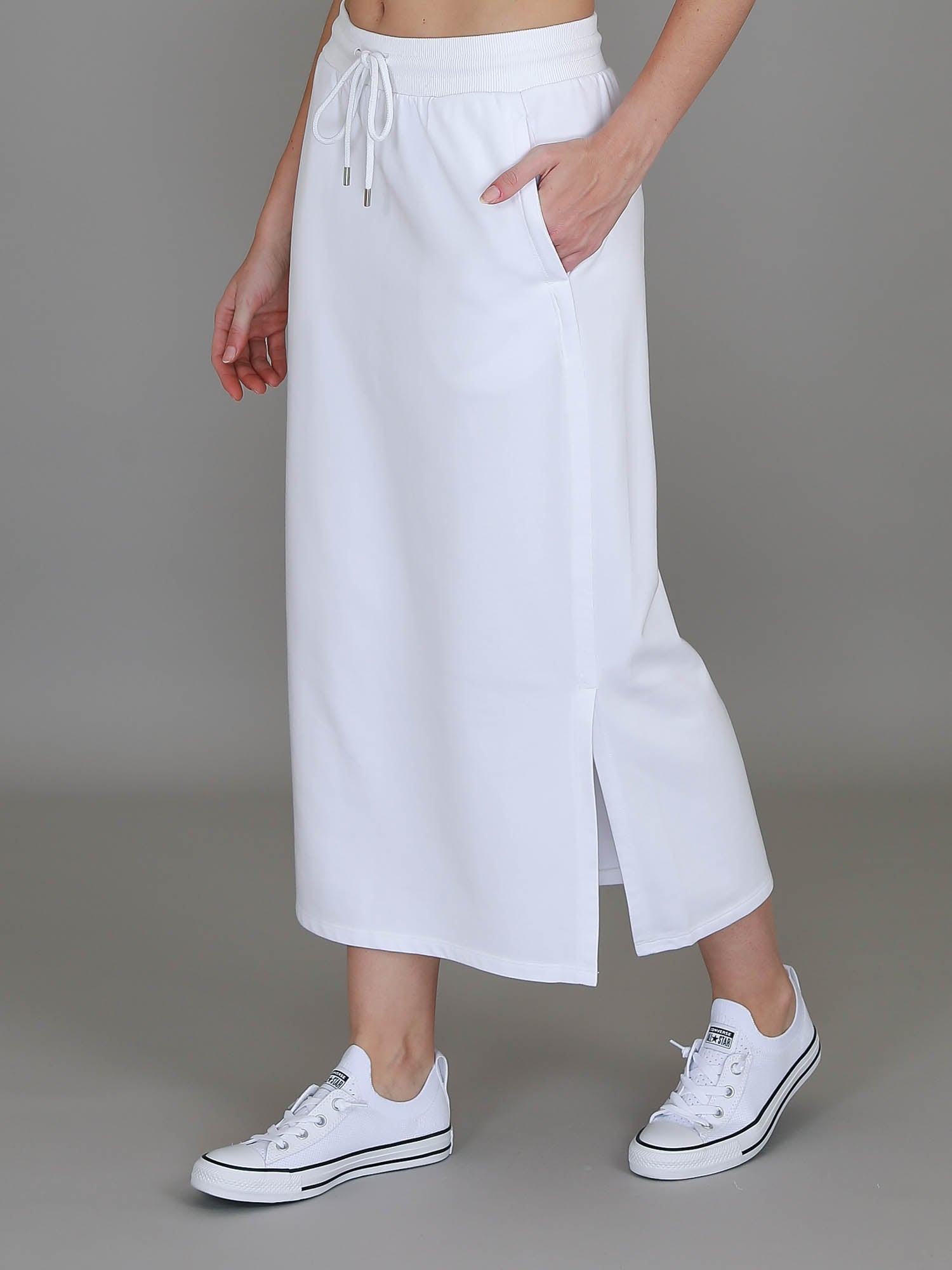 maxi white skirt #color_white