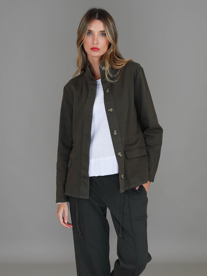 Courtney Funnel Neck Utility Jacket