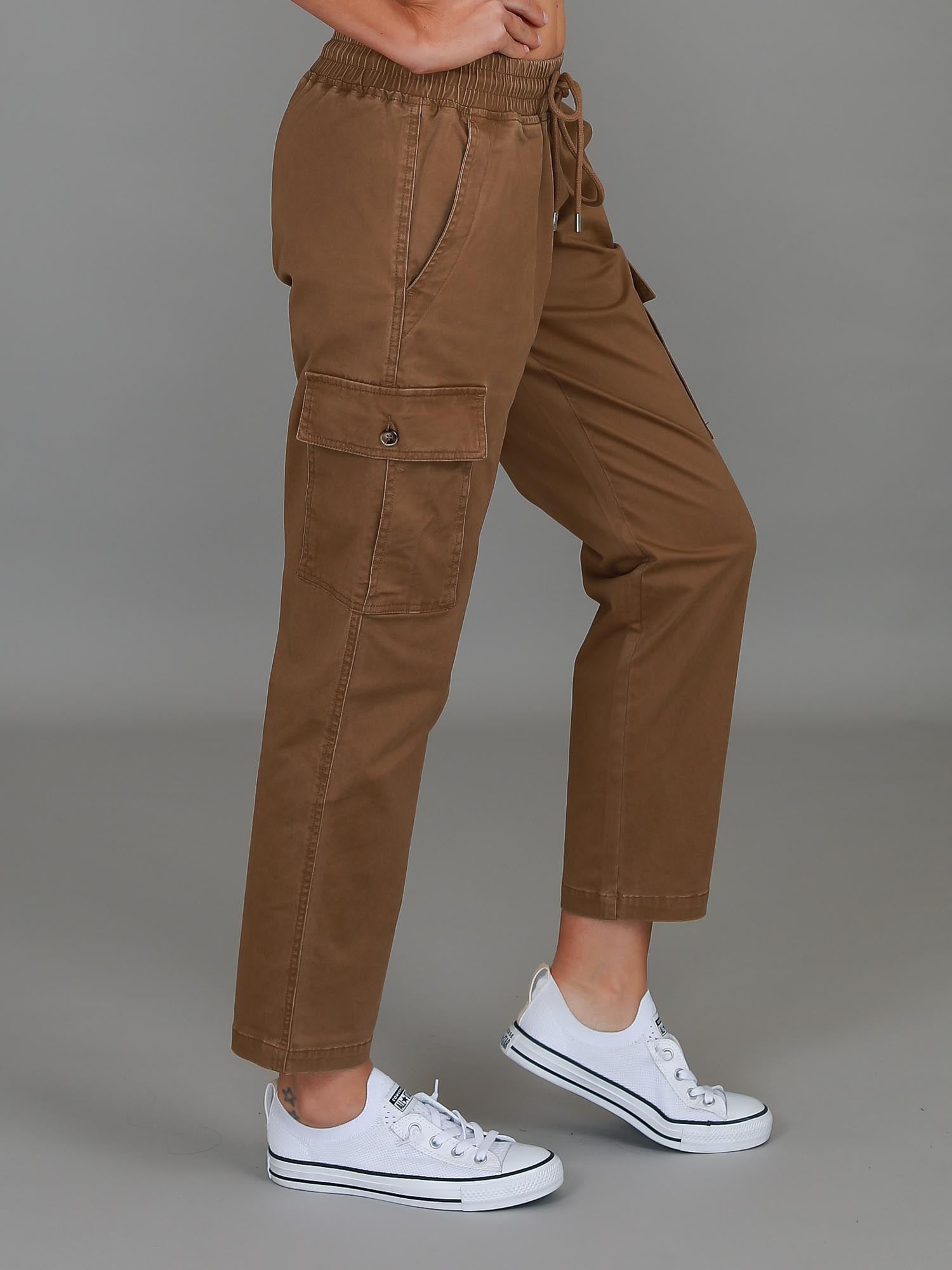 lightweight cargo pants #color_dusted ochre