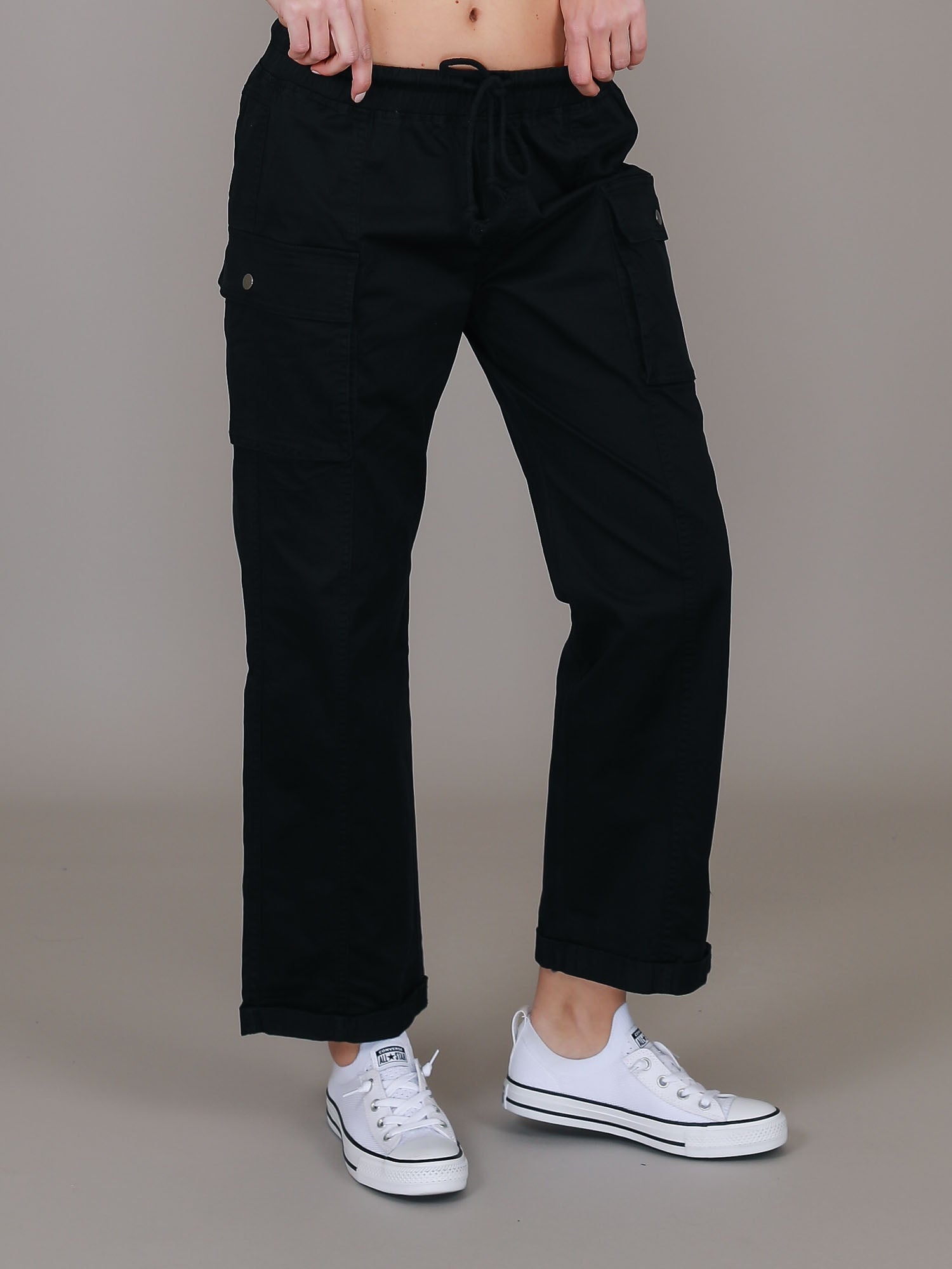 black cargo chinos #color_black