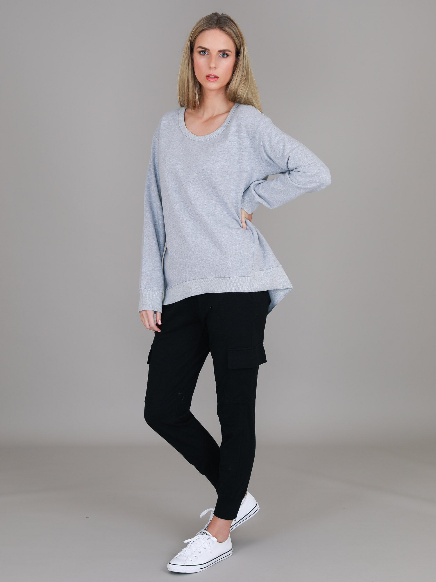 sweatshirt woman #color_grey marle