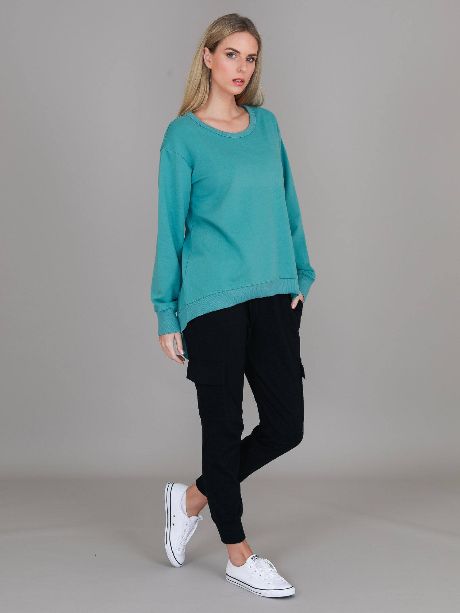 green jumper womens #color_sea green
