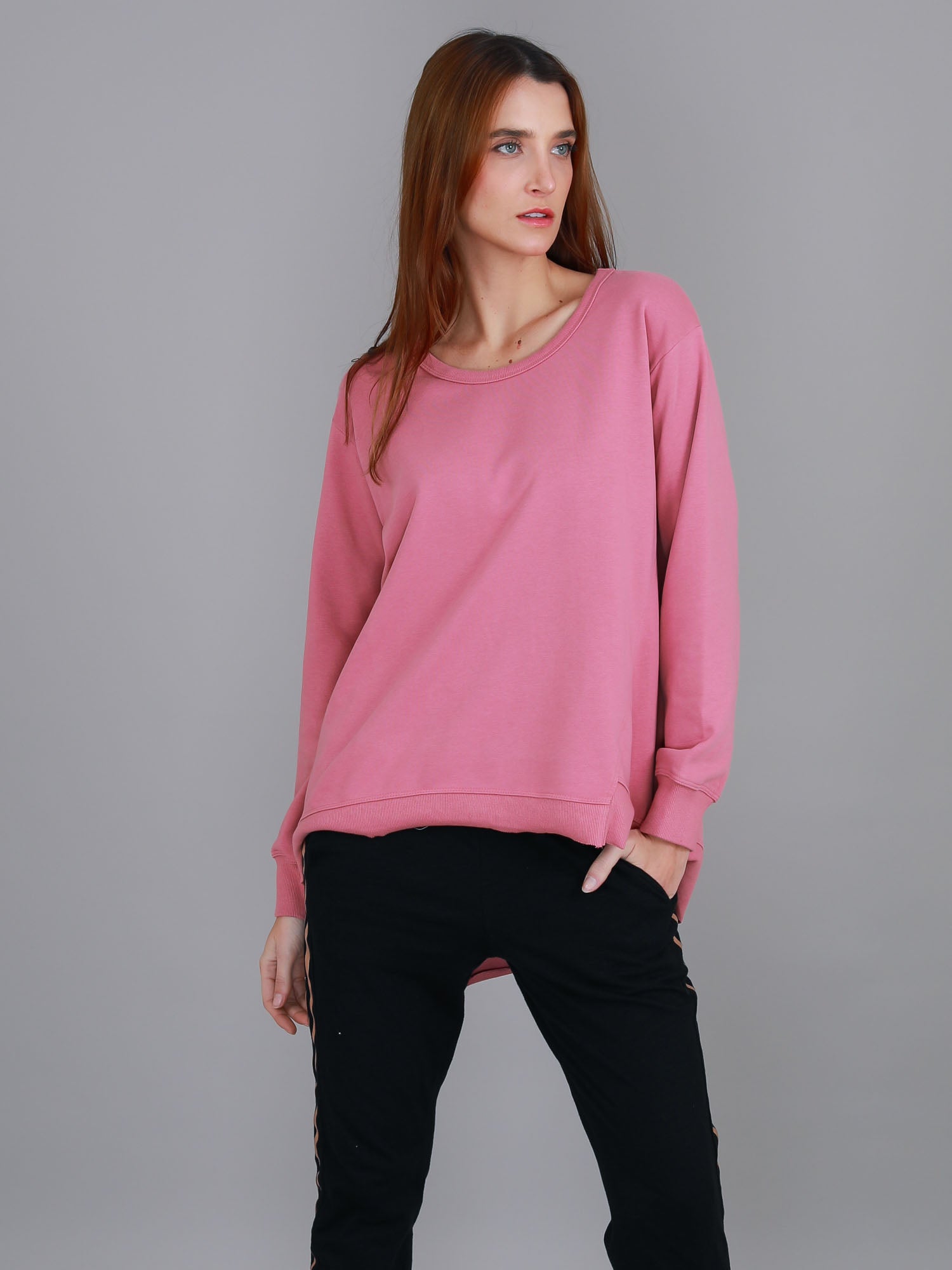 women sweat shirts #color_tango pink