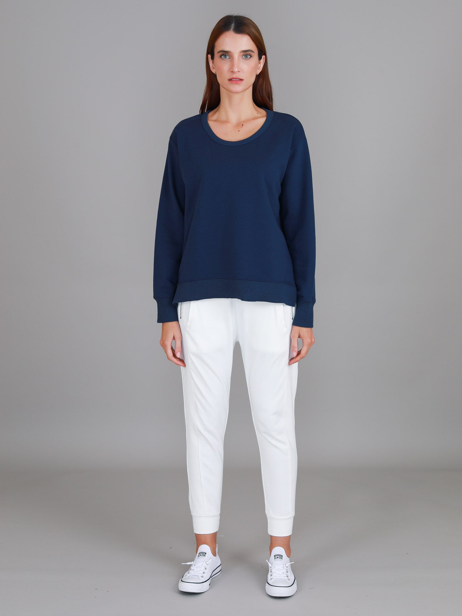 navy sweater womens #color_indigo